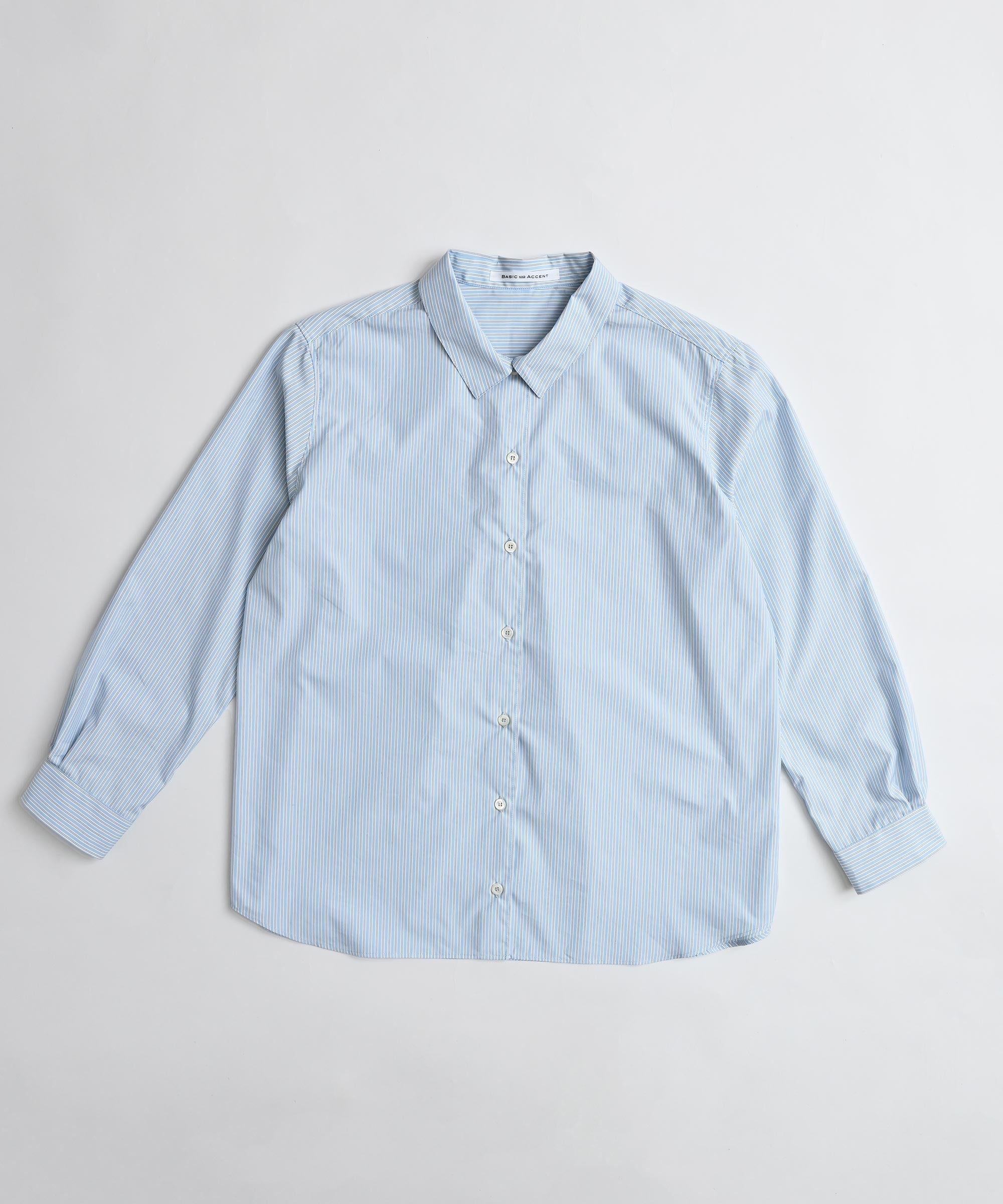 BASIC AND ACCENT】カラーストライプ シャツ – BASIC AND ACCENT