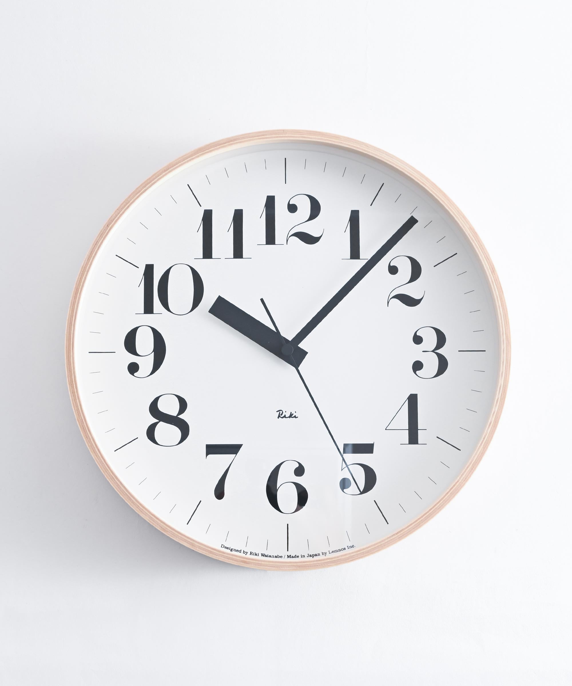 Lemnos/レムノス】RIKI CLOCK RC 掛け時計 WR08-27 – BASIC AND