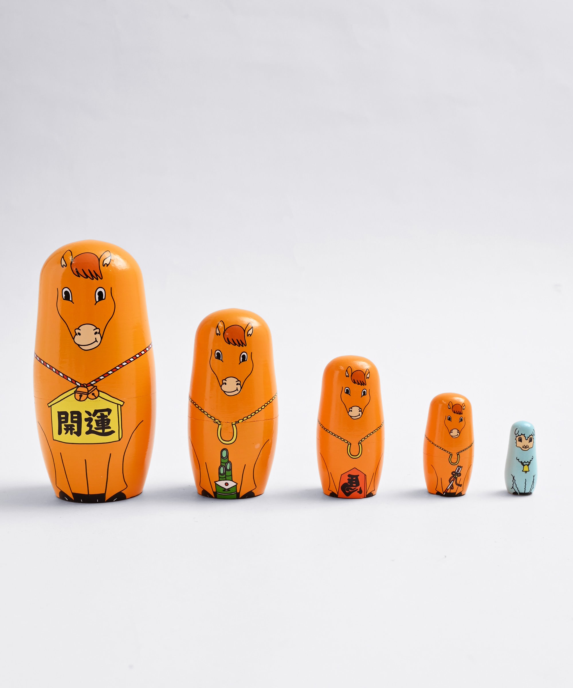 DETAIL】HAPPY NEW HORSE 干支(馬・午年)のマトリョーシカ 干支置物 午