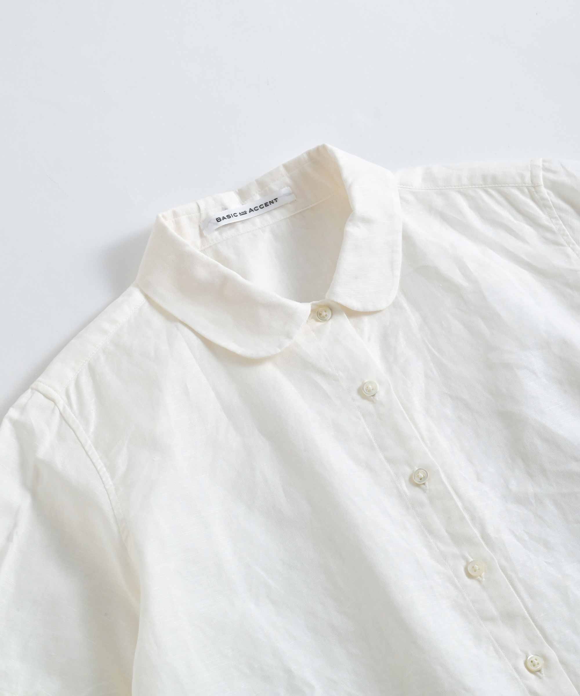 toogood◆THE ANCHORSMITH TOP/半袖ブラウス/XS/コットン/WHT/無地// アヤドレープトロミ ルーズS/Sシャツ（シャツ/ブラウス