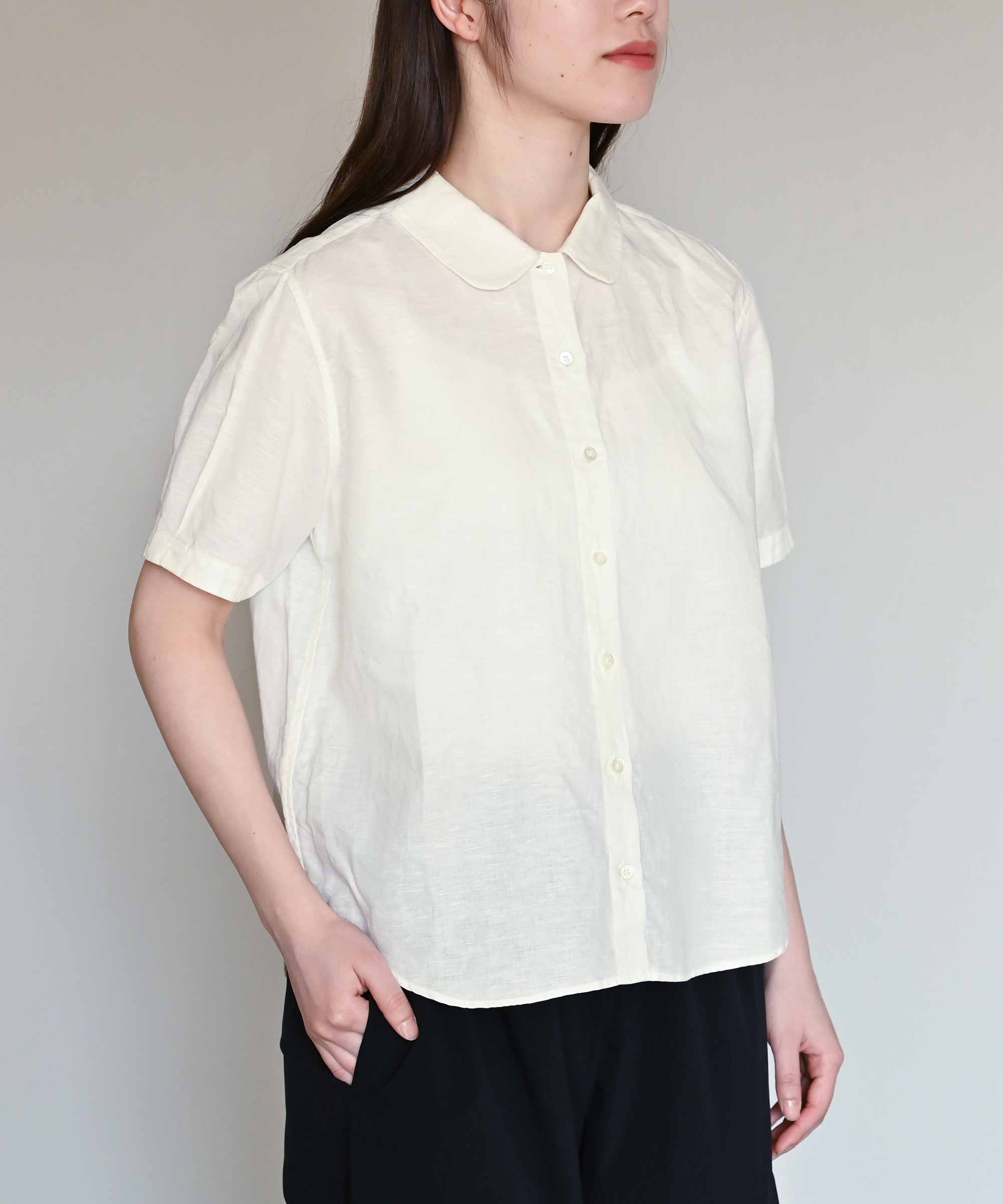 リネンコットンスラブ 丸衿ブラウス 半袖 – BASIC AND ACCENT ONLINE STORE