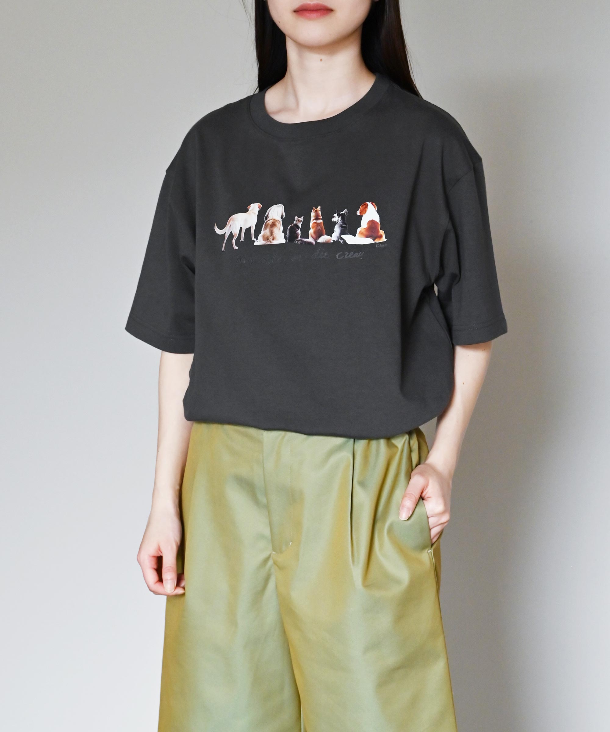 open yy グレー 半袖Tシャツ Sサイズ