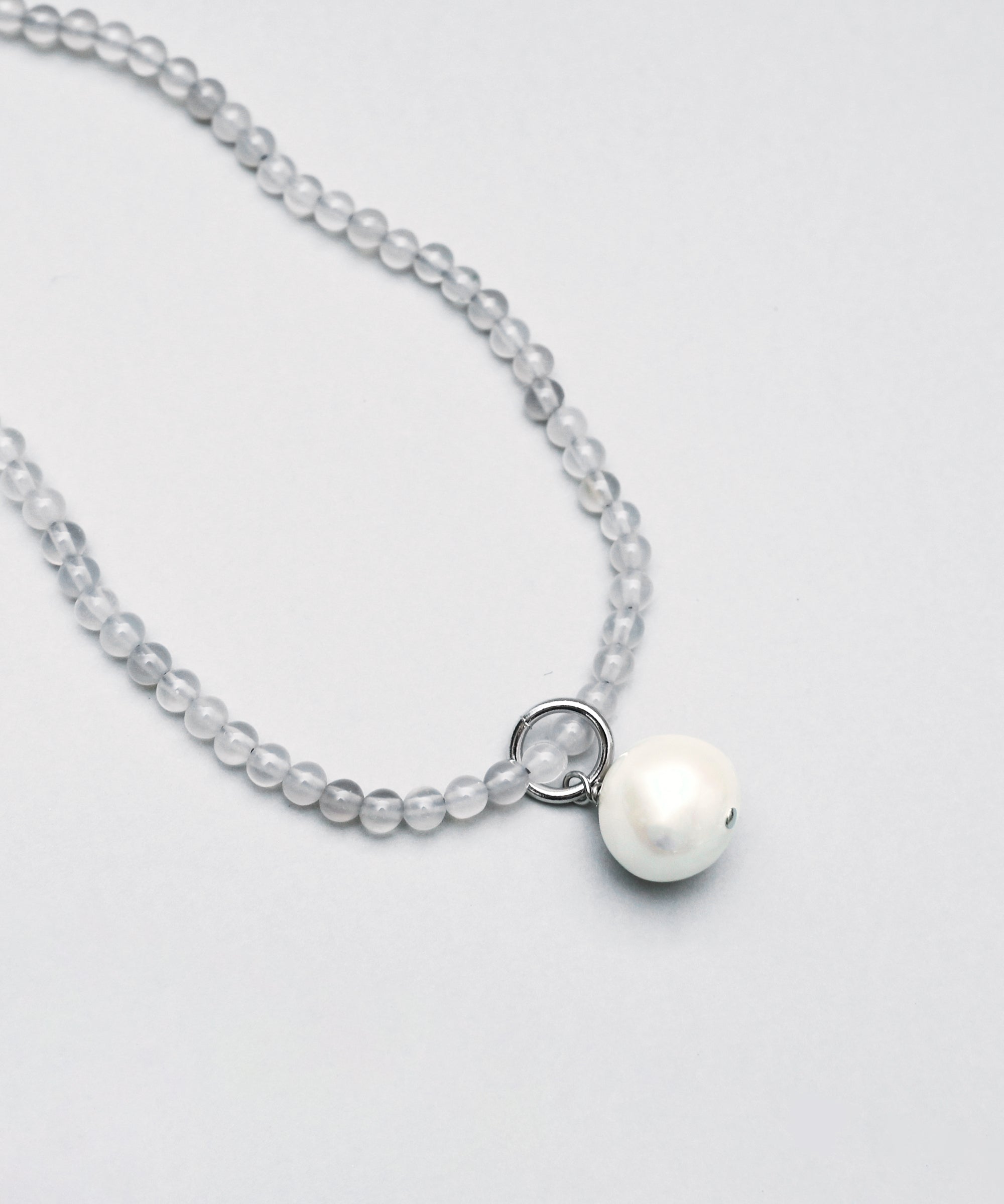 BASIC AND ACCENT】nuclear pearl 淡水パール ネックレス オニキス