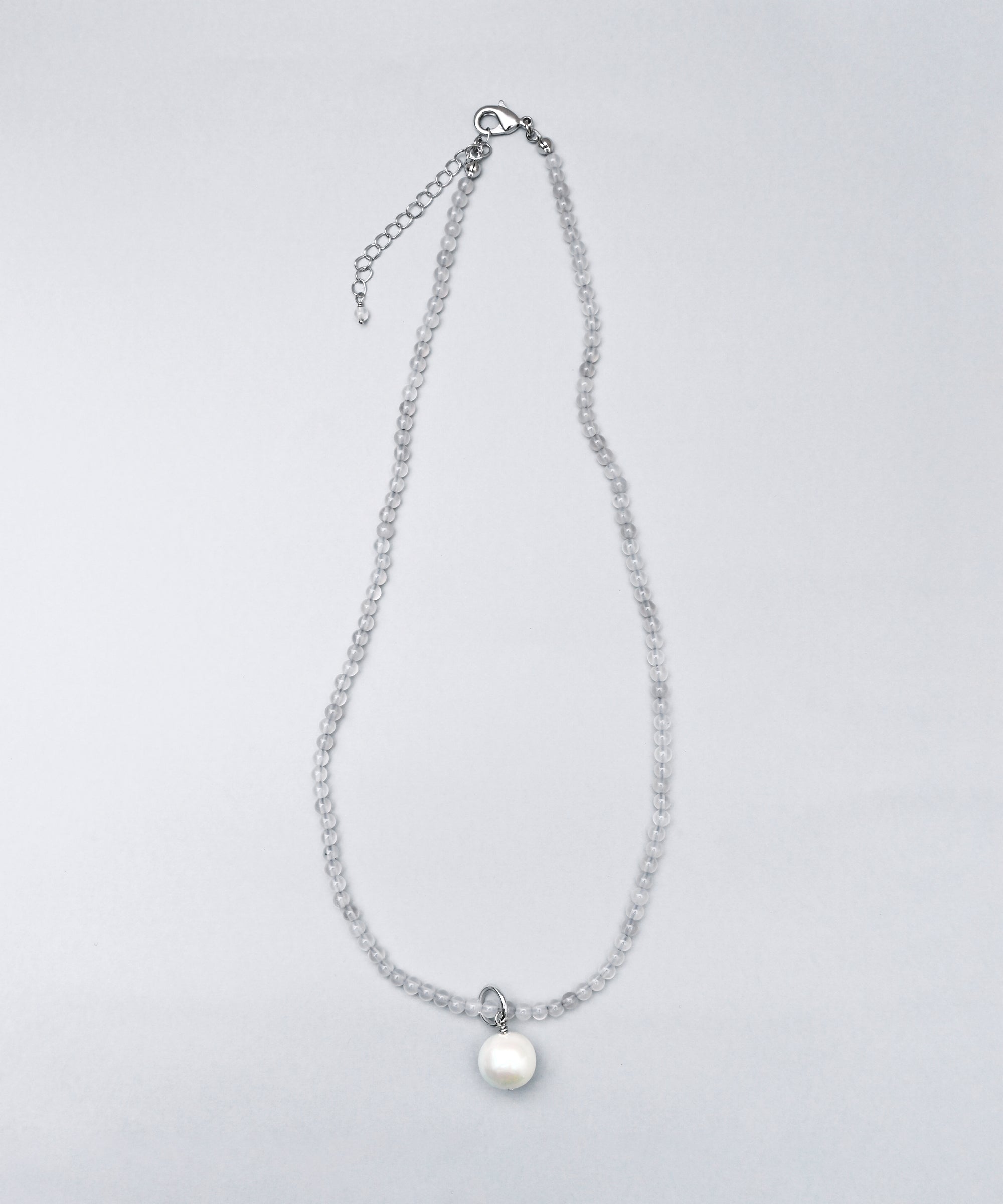 ガーネット、マーカサイト、シードパールのネックレス ガーネット、マーカサイト、シードパールのネックレス