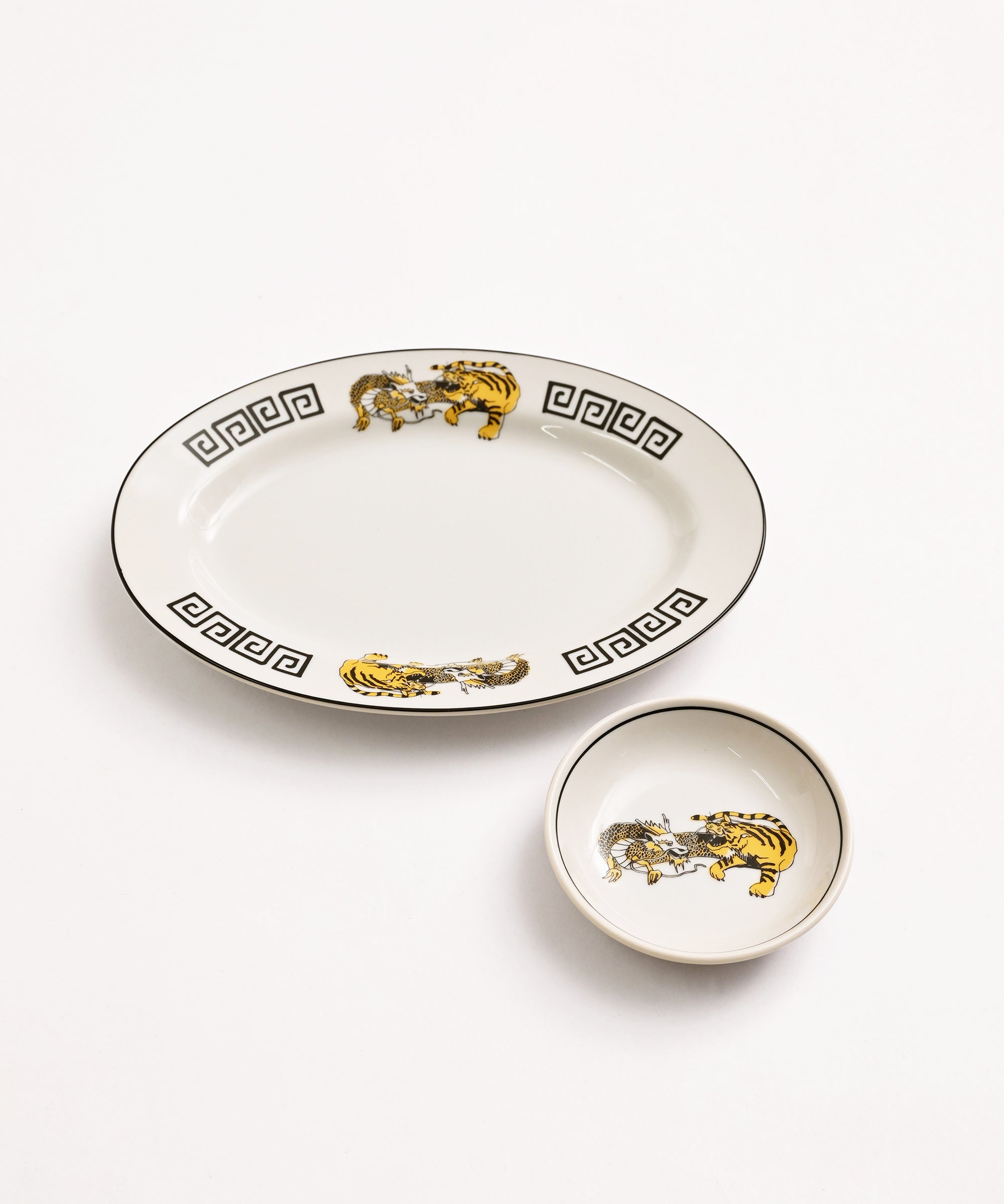 BASIC AND ACCENT】TIGER&DRAGON(中華皿シリーズ) オーバル皿 – BASIC