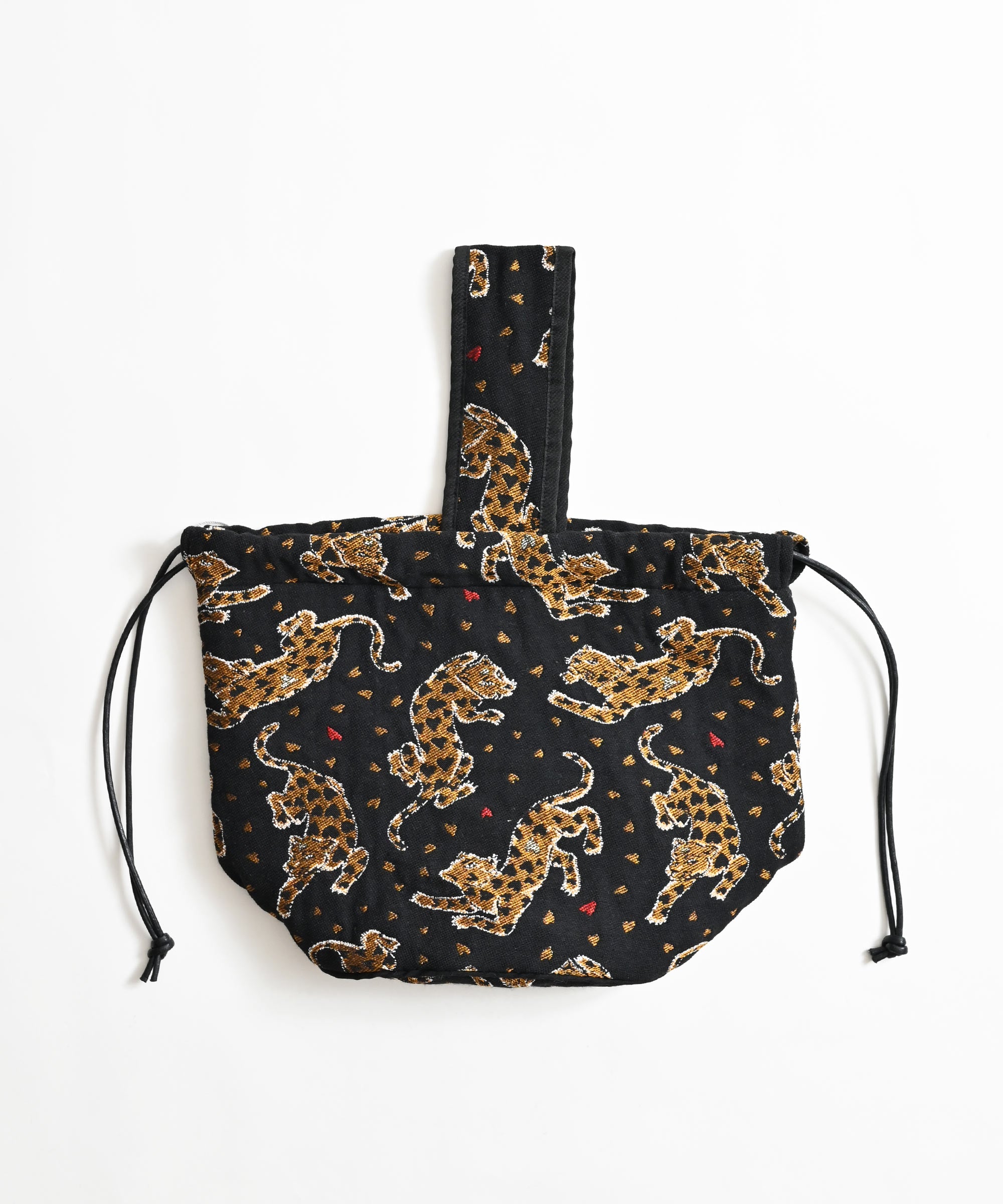 BASIC AND ACCENT】巾着ワンハンドルバッグ[Leopard] – BASIC AND