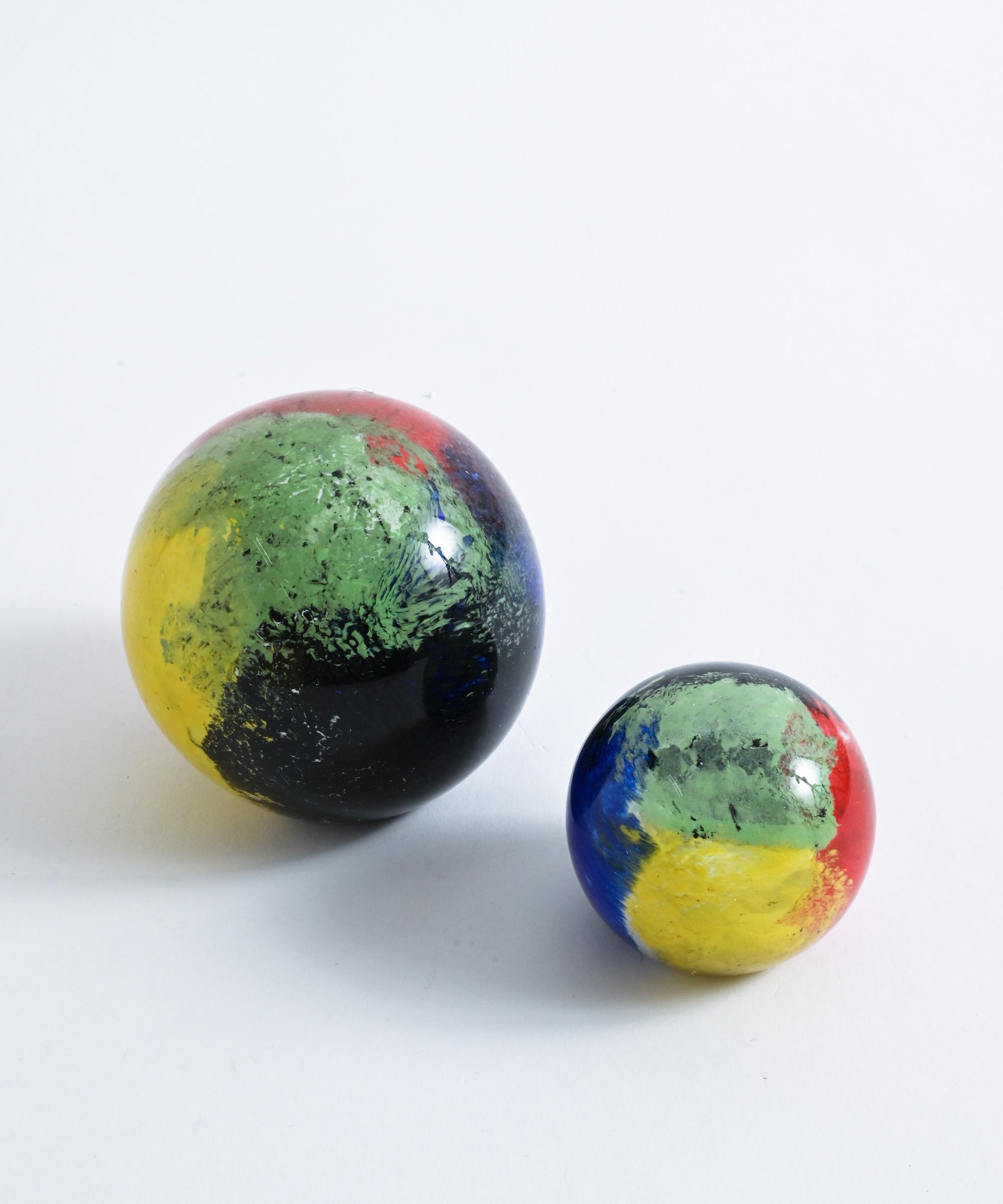 amabro/アマブロ】ABSTRACT GLASS BALL L Blue ガラスオブジェ – BASIC