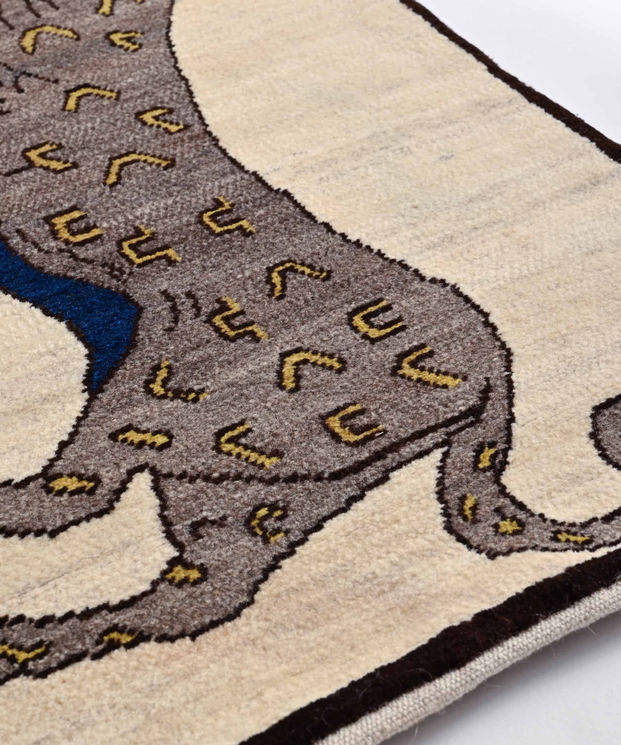 ペルシャギャッベ リーズ ラグ 95.5cm×60.8cm マット チーター – BASIC