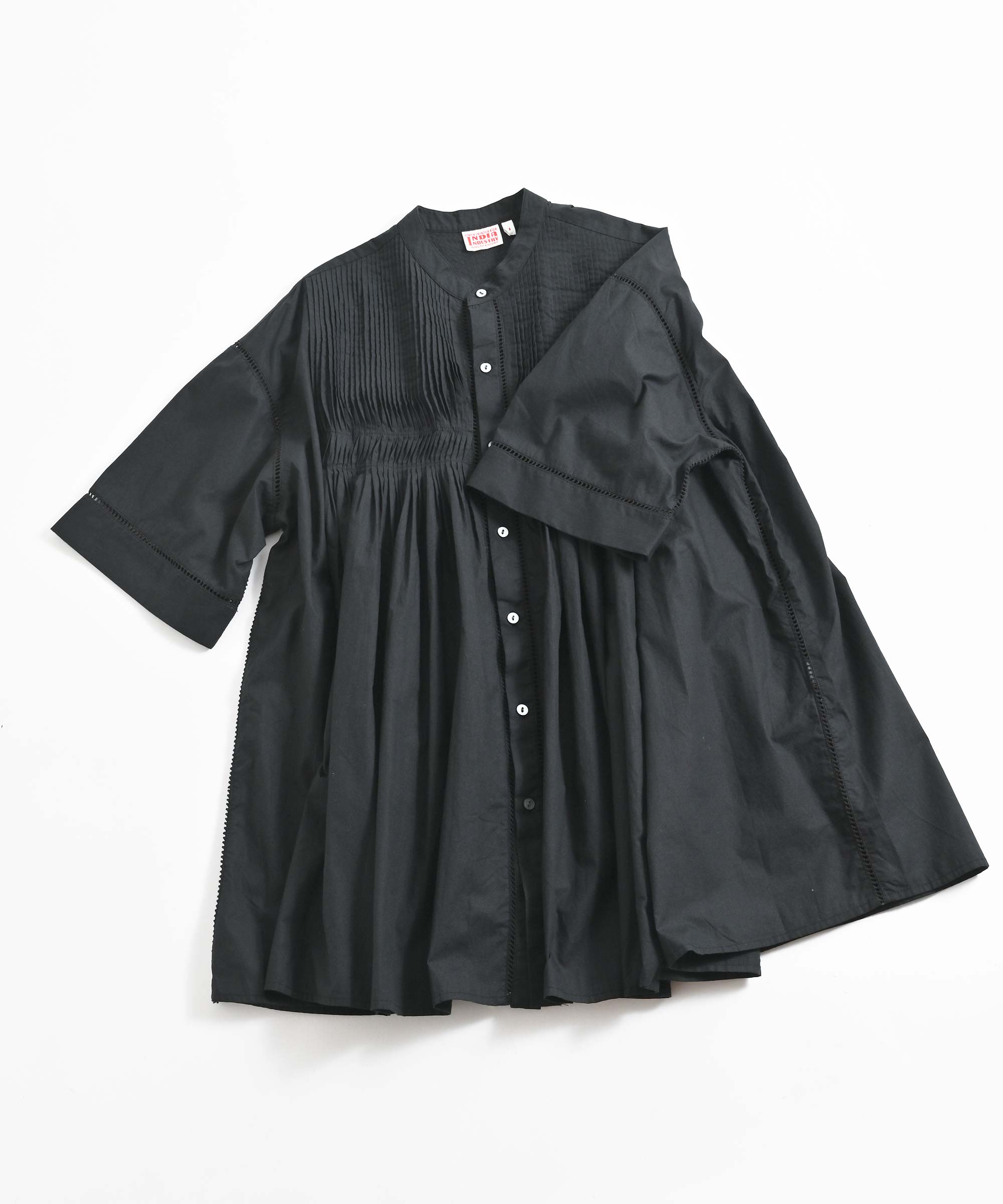INDIA INDUSTRY/インディアインダストリー】 PIN TUCK SHIRT