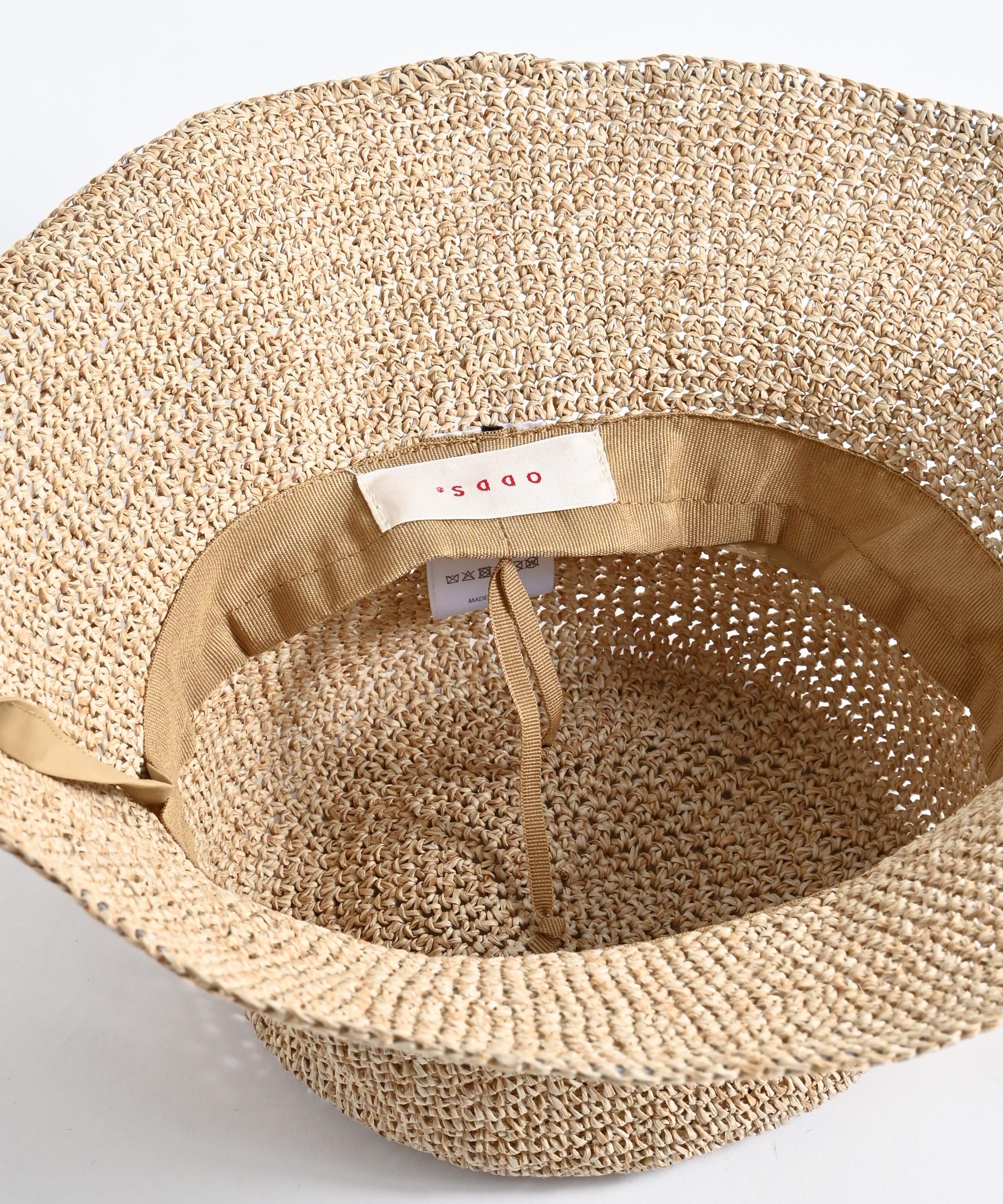 PLAIN RIBBON HAT ペーパークロッシェ リボンハット – BASIC AND