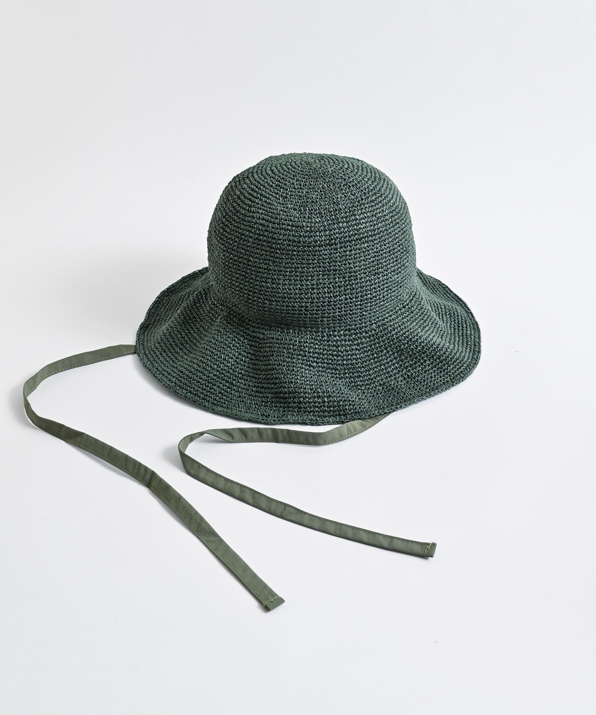 PLAIN RIBBON HAT ペーパークロッシェ リボンハット – BASIC AND
