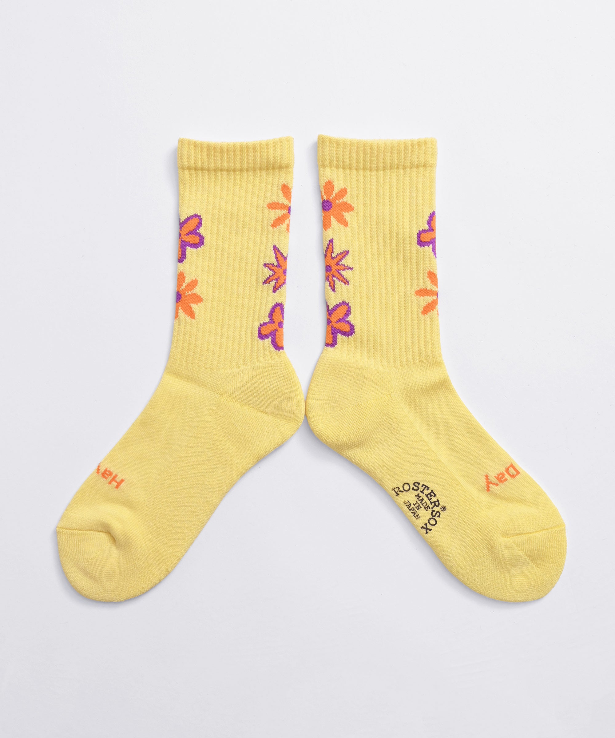 ROSTER SOX/ロスターソックス】DE LA flower ソックス RS-485 DE LA