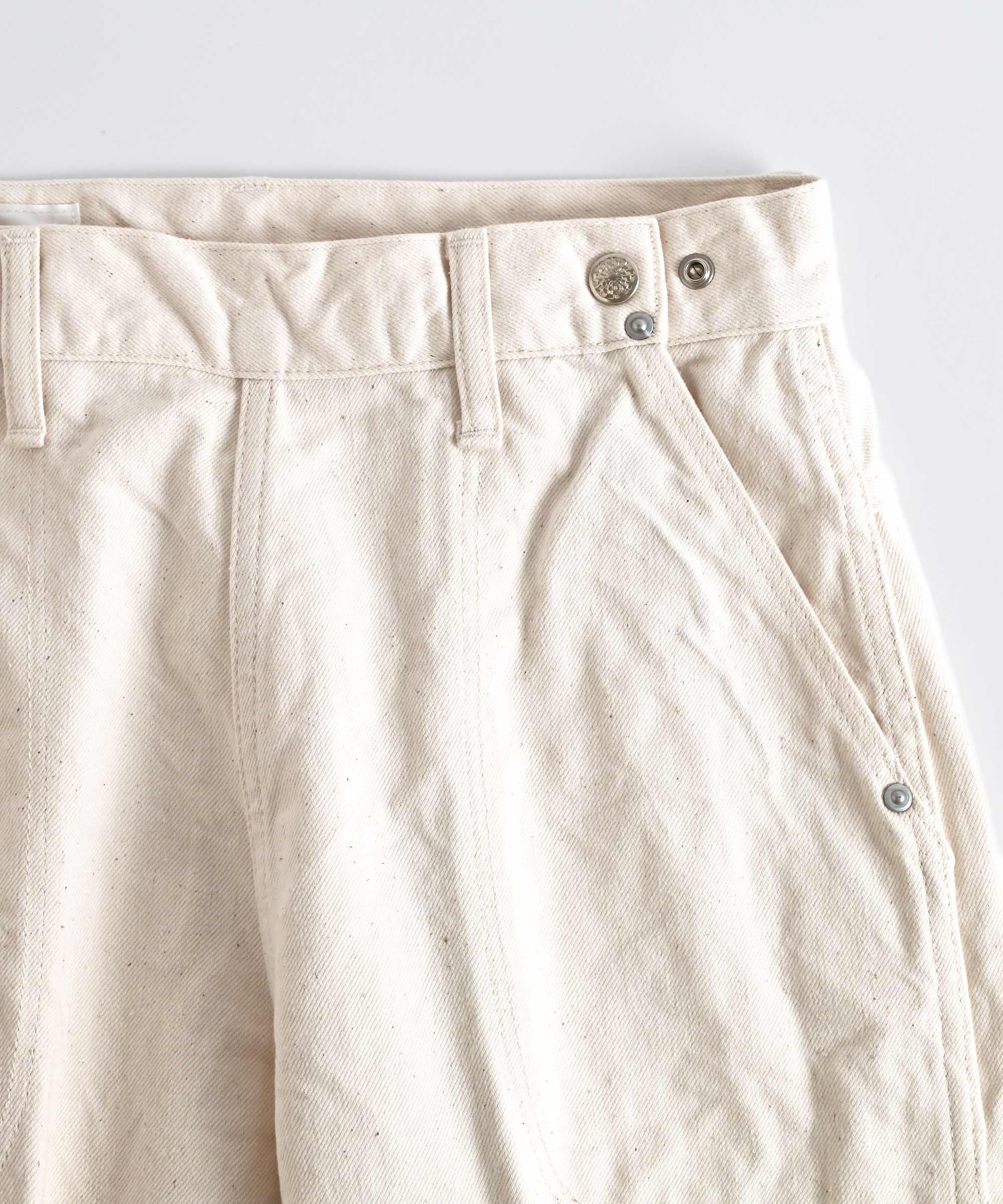 HARi　RANCH PANTS　ホワイトデニムパンツ　ワイドストレート　3 HARi（ハリ）RANCH PANTS（Natural）｜通販 - ソコノワ