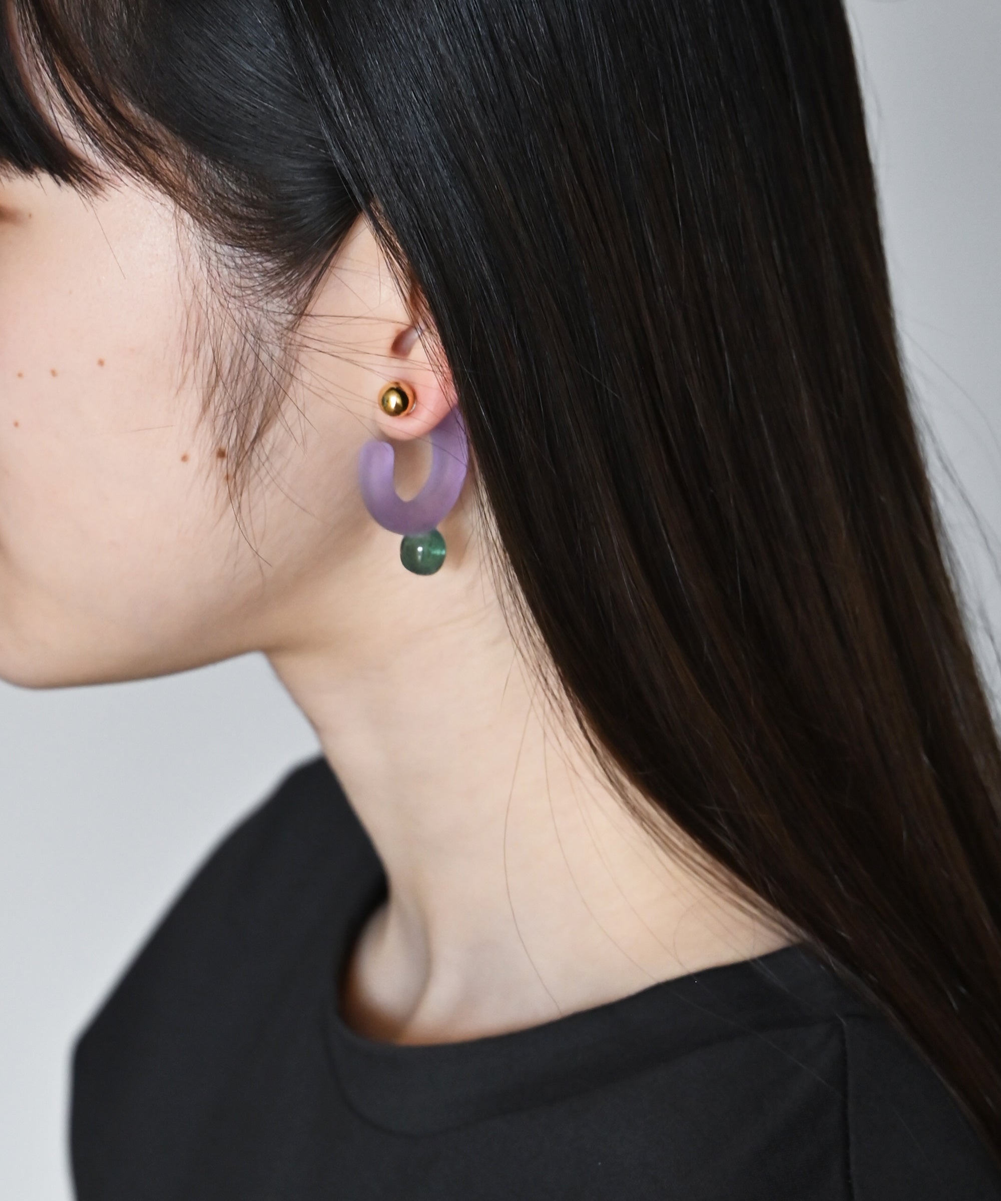 YAGA】Glass Hoop C Pierce 2P ピアス – BASIC AND ACCENT ONLINE STORE