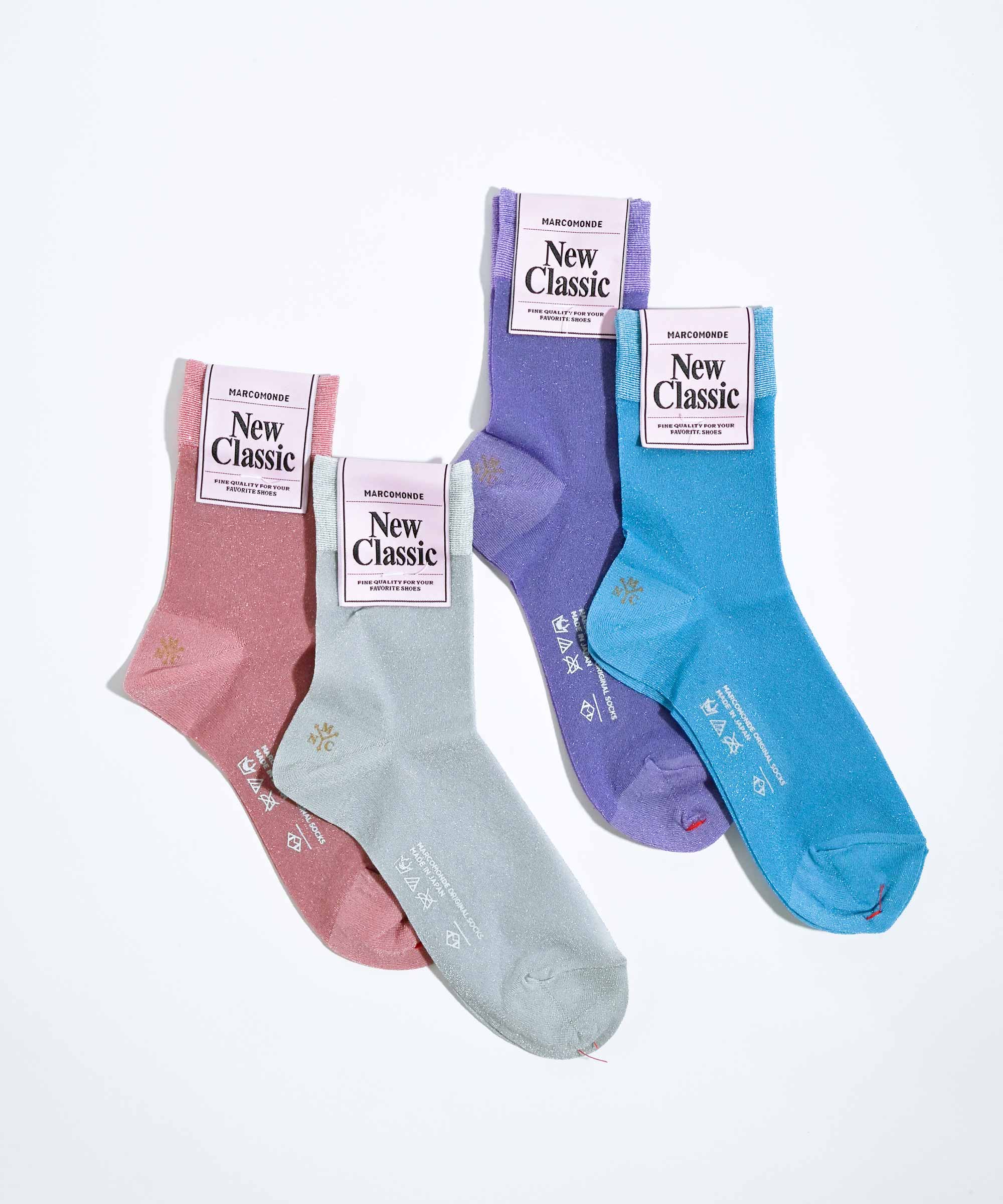 MARCOMONDE/マルコモンド】シアーグリッター ソックス glitter sheer
