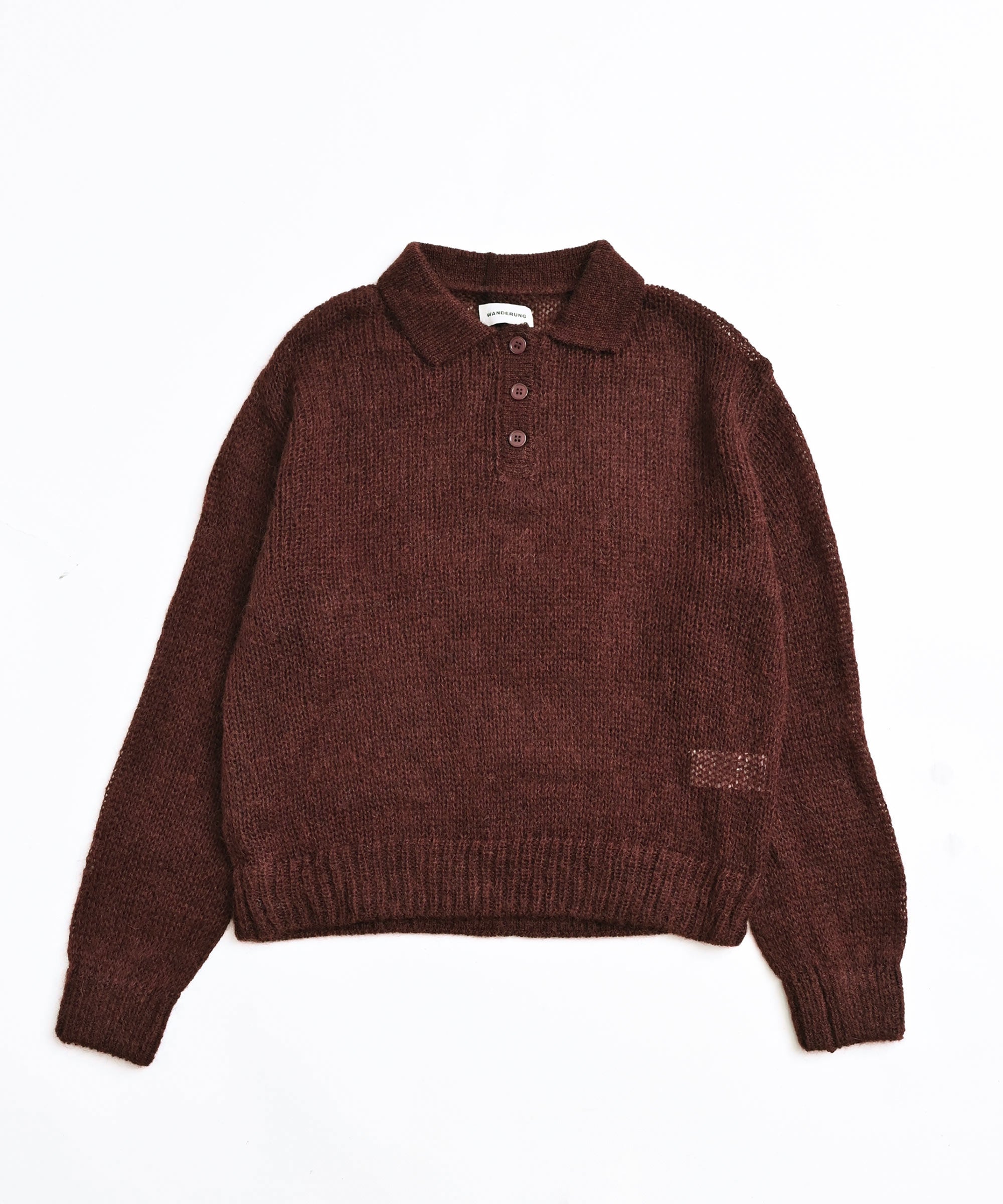 【hhh】美品✨Tone ウールローゲージ knit polo ニットポロ ネイキッドゲージ nakedgauge 24aw ニットポロシャツ 80 POLO