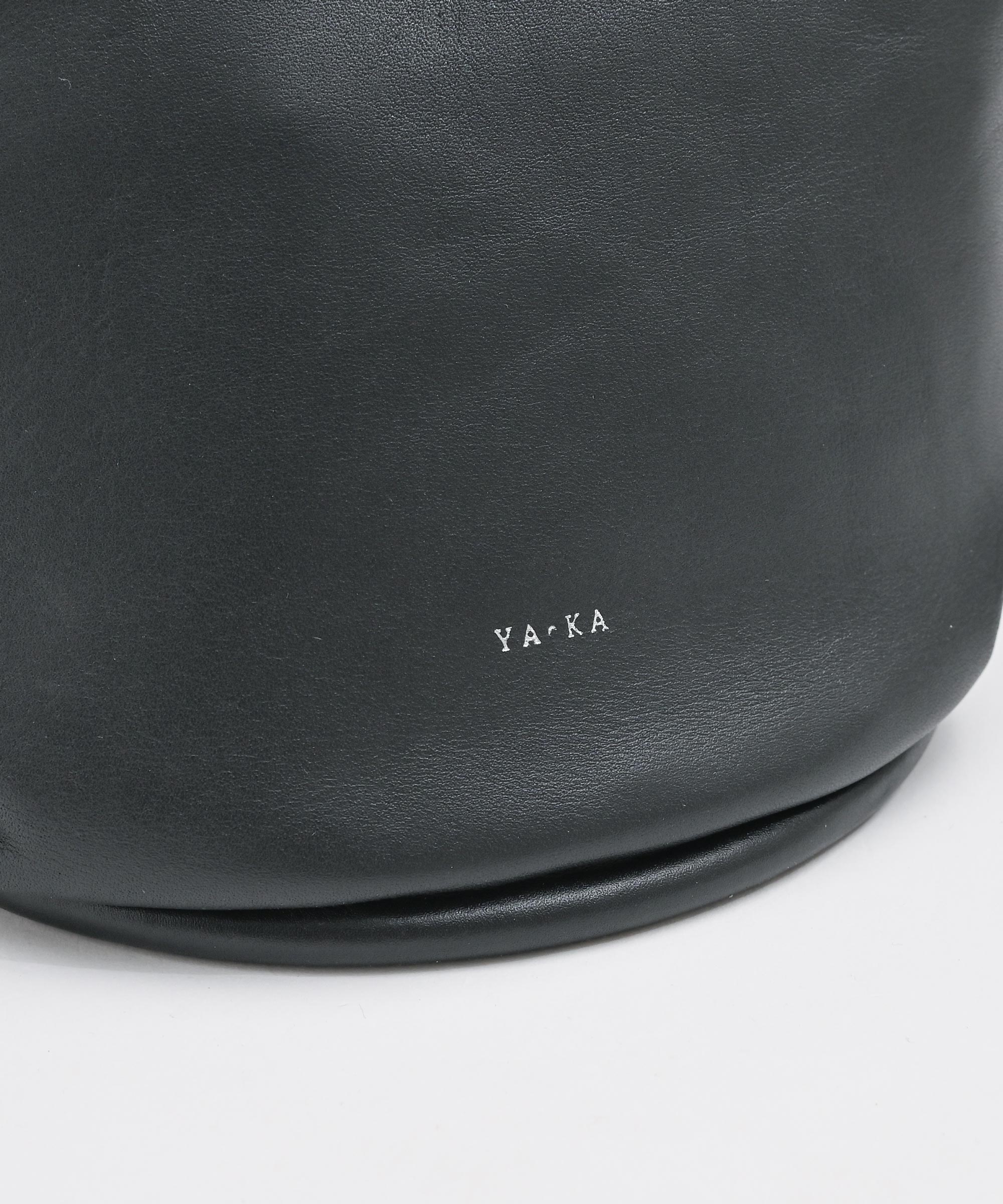 YArKA/ヤーカ】real leather bucket type circle shoulder bag