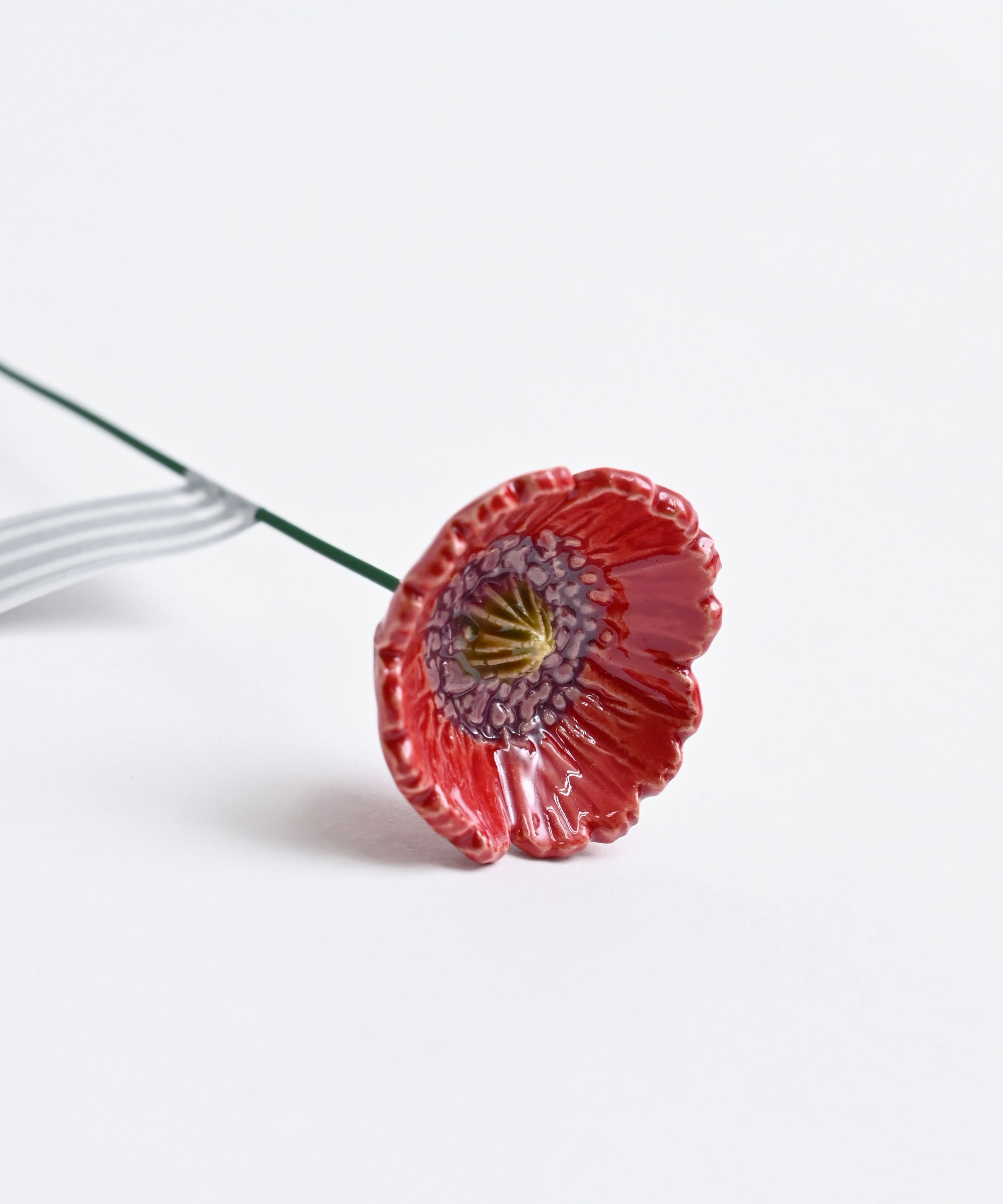 Kis keramia/キスケラミア】リトルポピー 陶器のお花 – BASIC AND