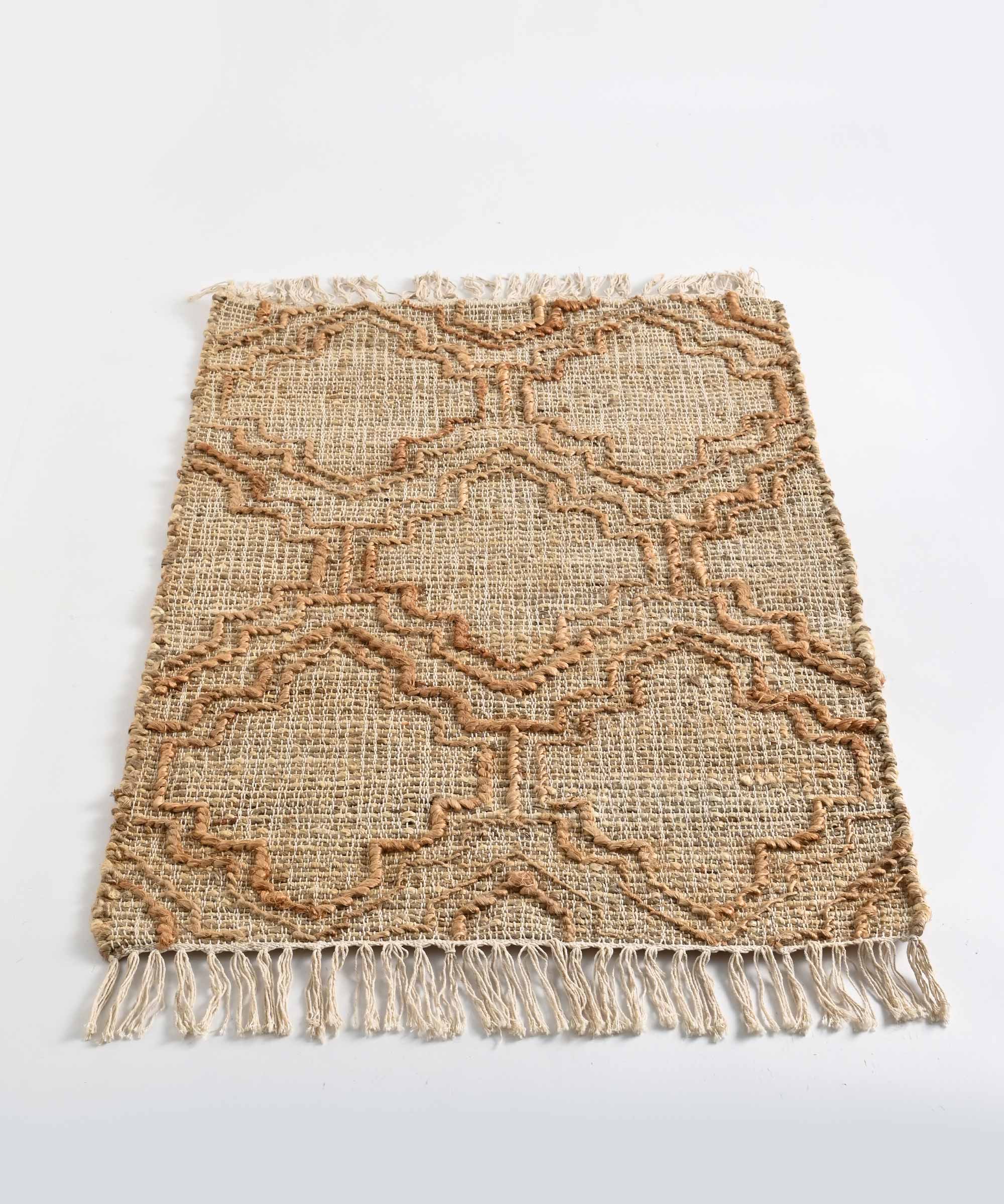 Klliim ジュートコットンマット 約65cmx90cm ラグ – BASIC AND ACCENT