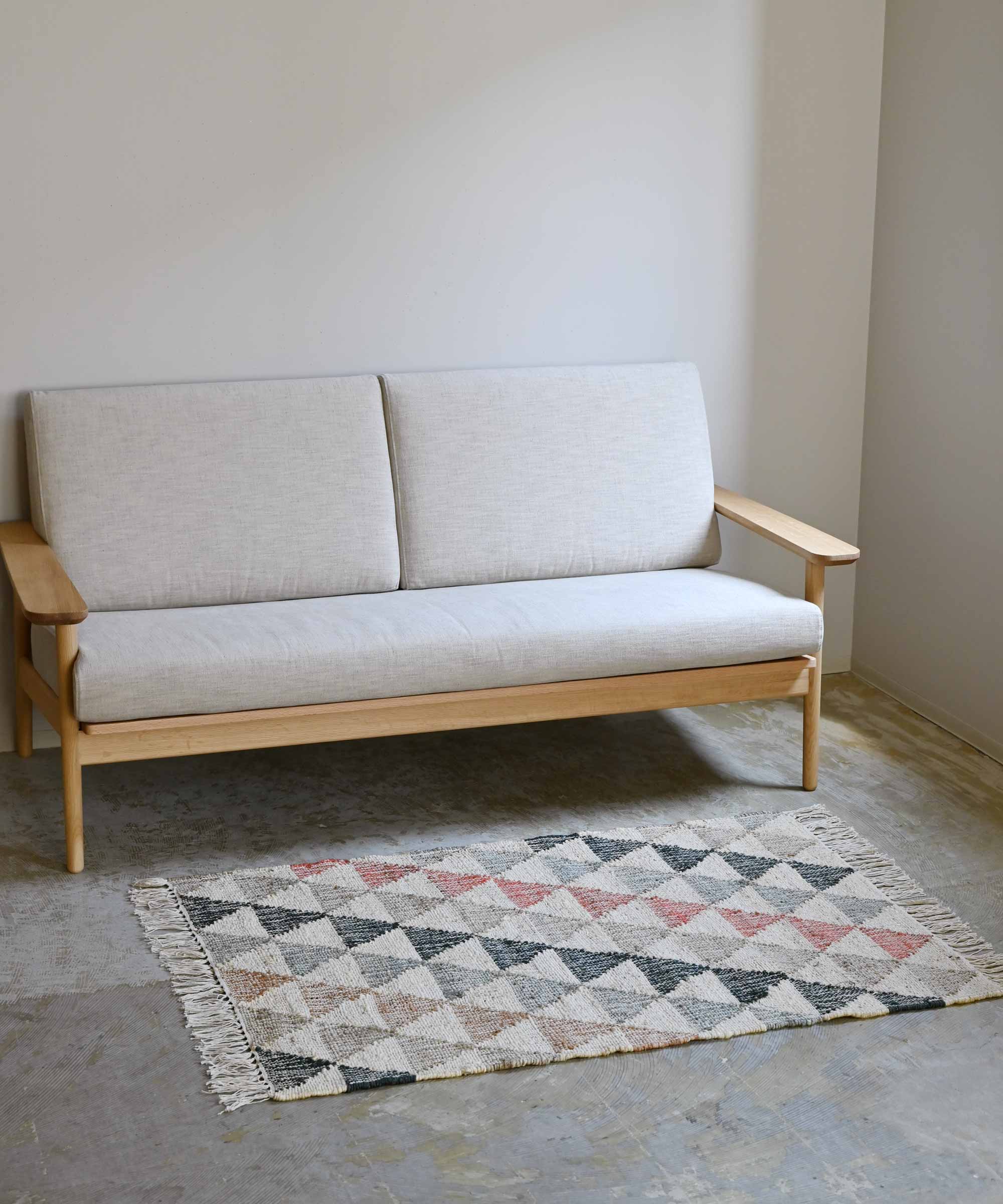 NoMess/ノーメス】Klliim ジュートコットンマット 90cm×125cm ラグ