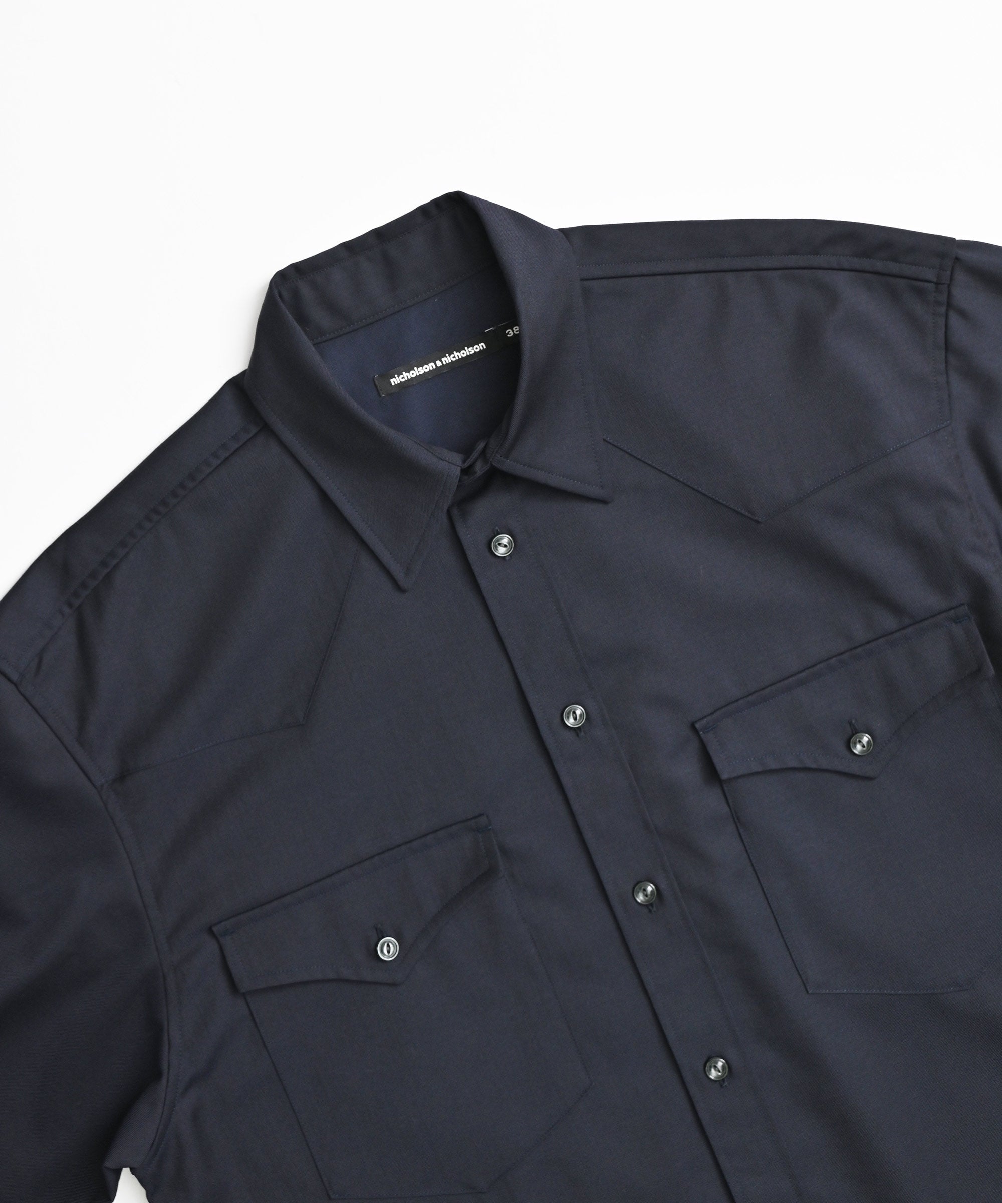 nicholson & nicholson】STRETCHED WOOL シャツ – BASIC AND ACCENT