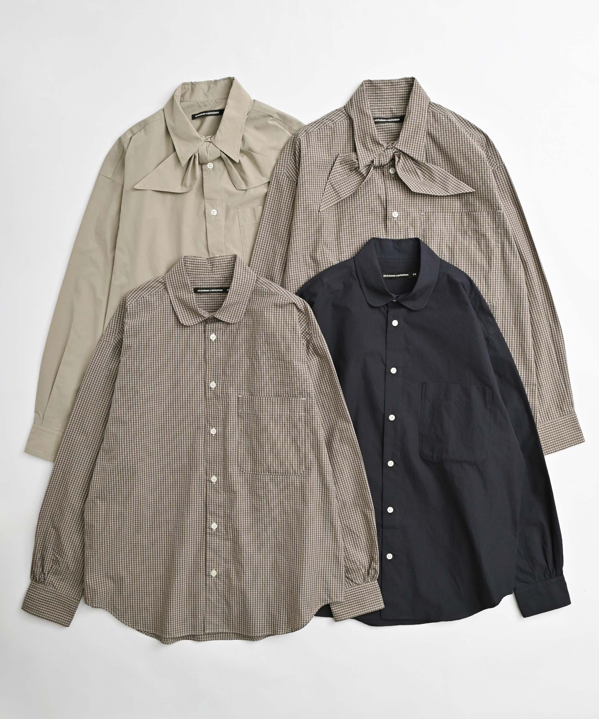 nicholson & nicholson】WASHED COTTONシャツ – BASIC AND ACCENT
