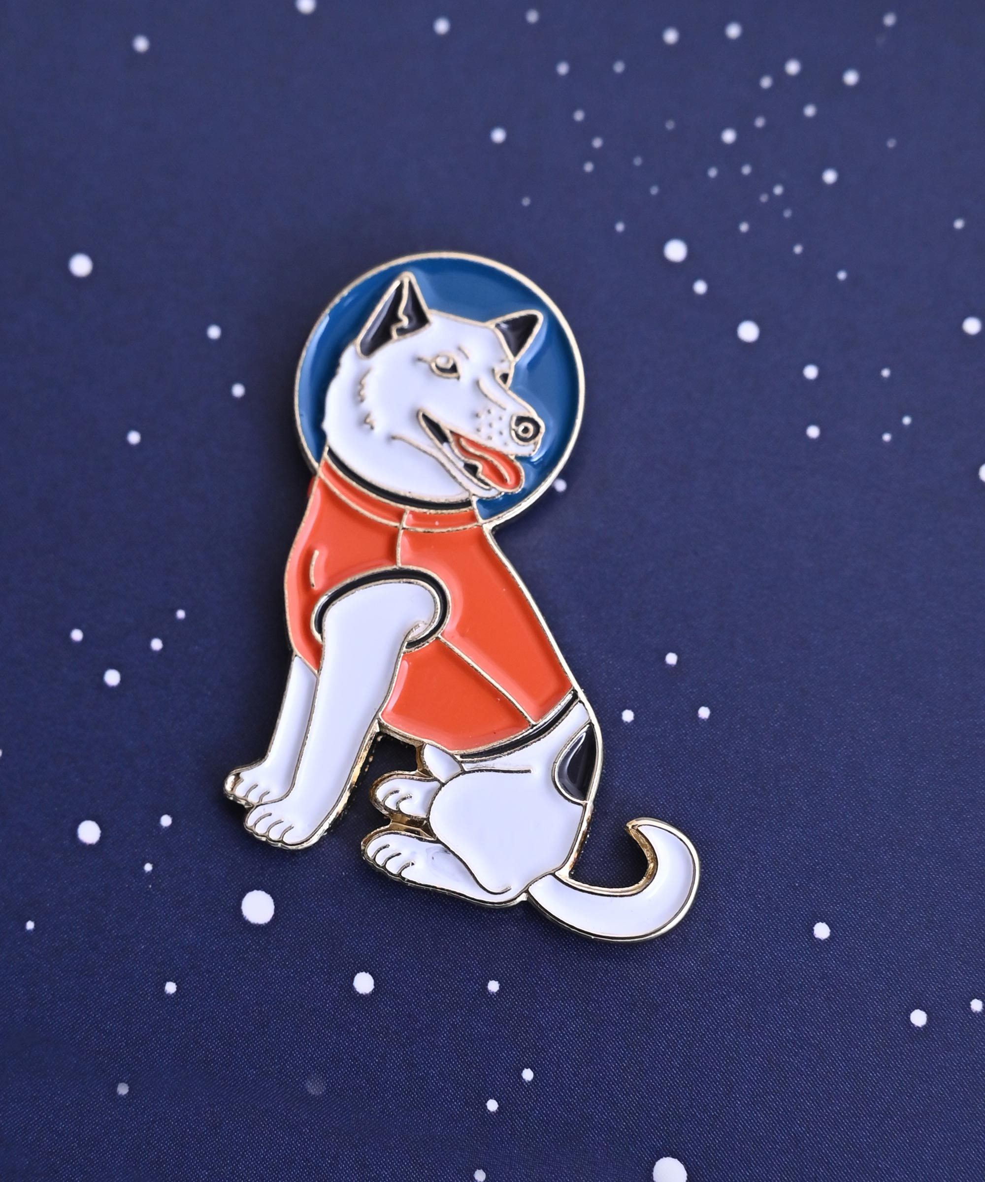 Pinpinpin.it】ピンバッジ space Belka The Space Dog – BASIC AND