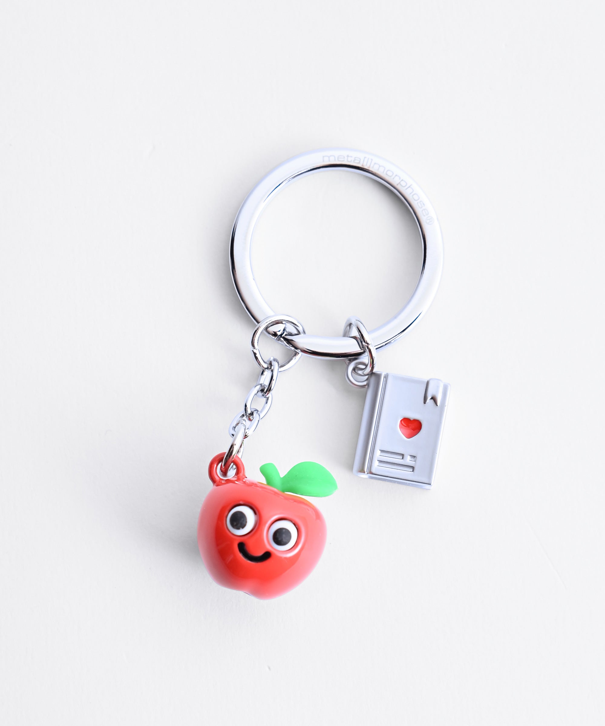 meta[l]morphose/メタモルフォーゼ】キーホルダー Apple & Book(りんご