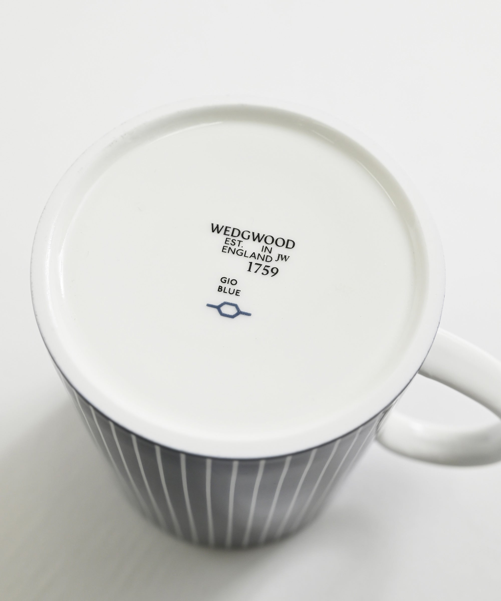 WEDGWOOD/ウェッジウッド】ジオ ブルー ピンストライプ マグ 350ml