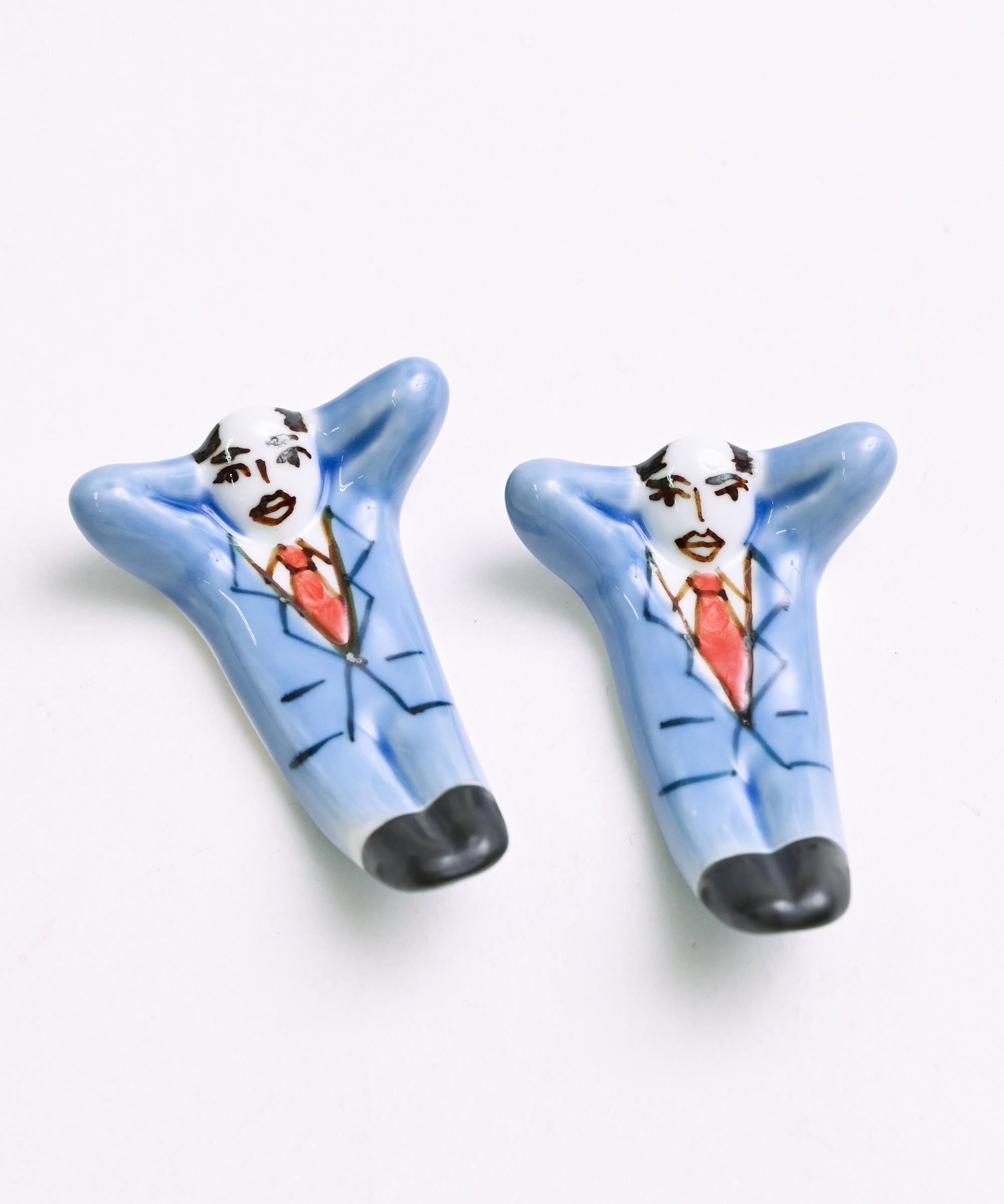 副武製陶所】箸置き 頑張るリーマンおじさん – BASIC AND ACCENT