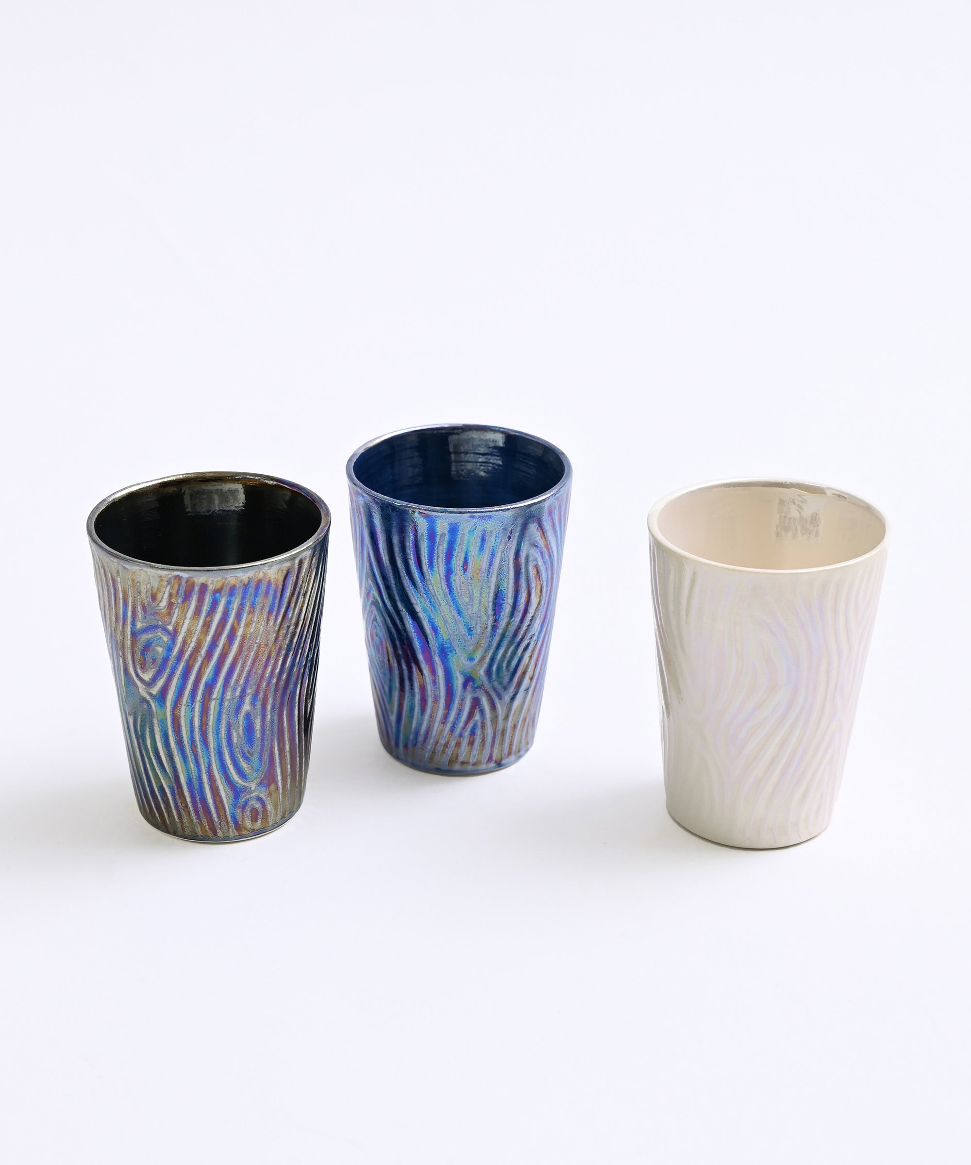 喜鶴製陶】木目ぐい呑み – BASIC AND ACCENT ONLINE STORE