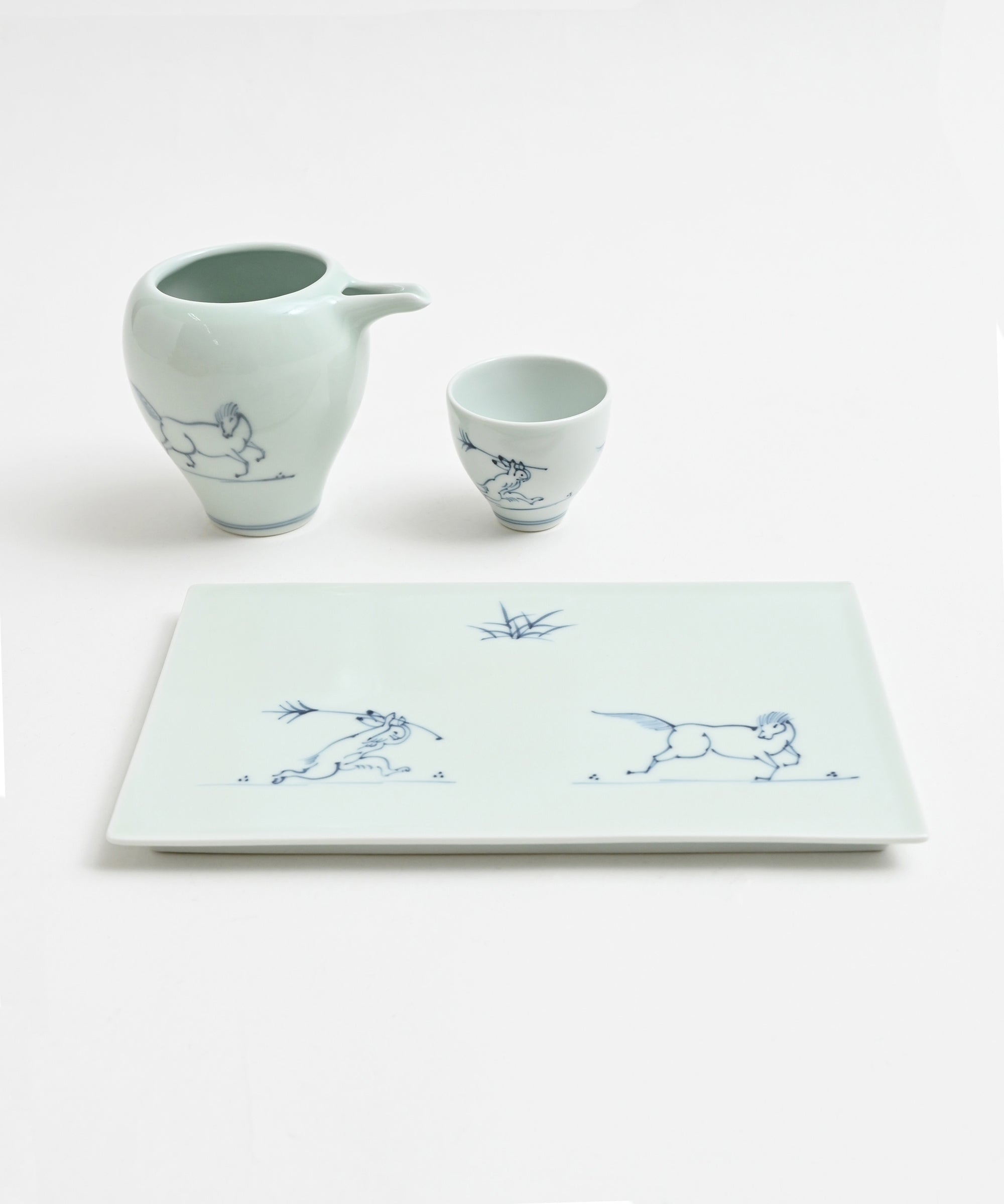 洸琳窯】馬×鳥獣戯画 長角皿 – BASIC AND ACCENT ONLINE STORE