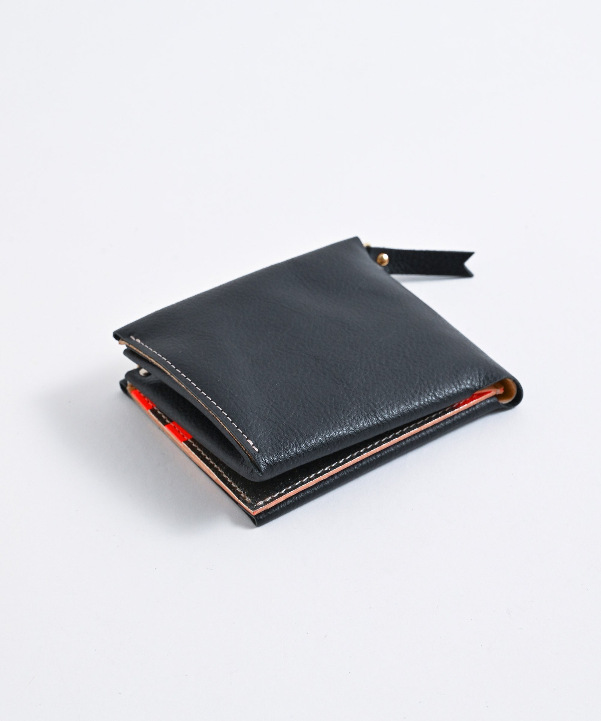 Carmine/カーマイン】One Wallet Black×NEON RED ワンウォレット