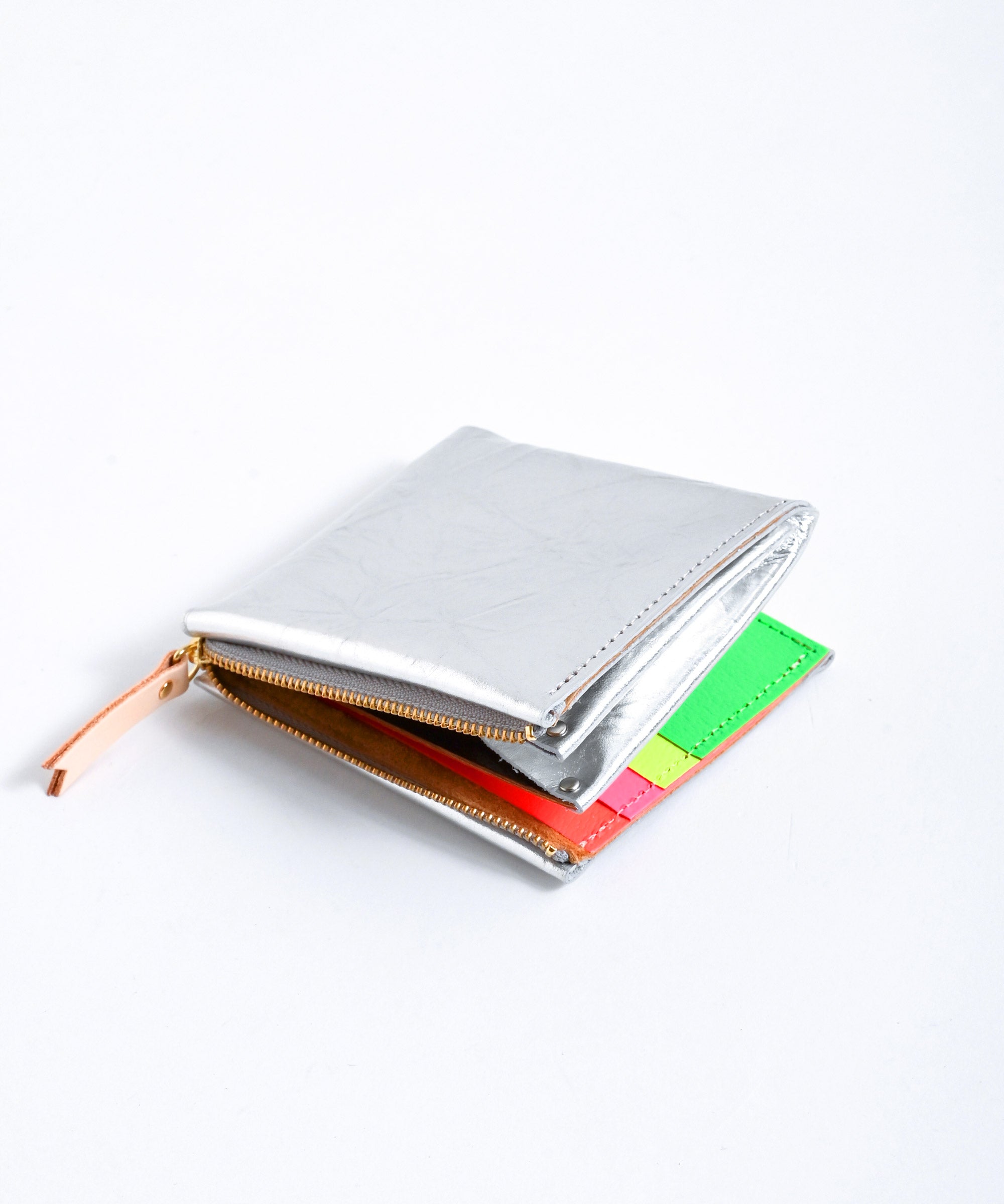 Carmine/カーマイン】One Wallet Metal SILVER ×NEON ワンウォレット