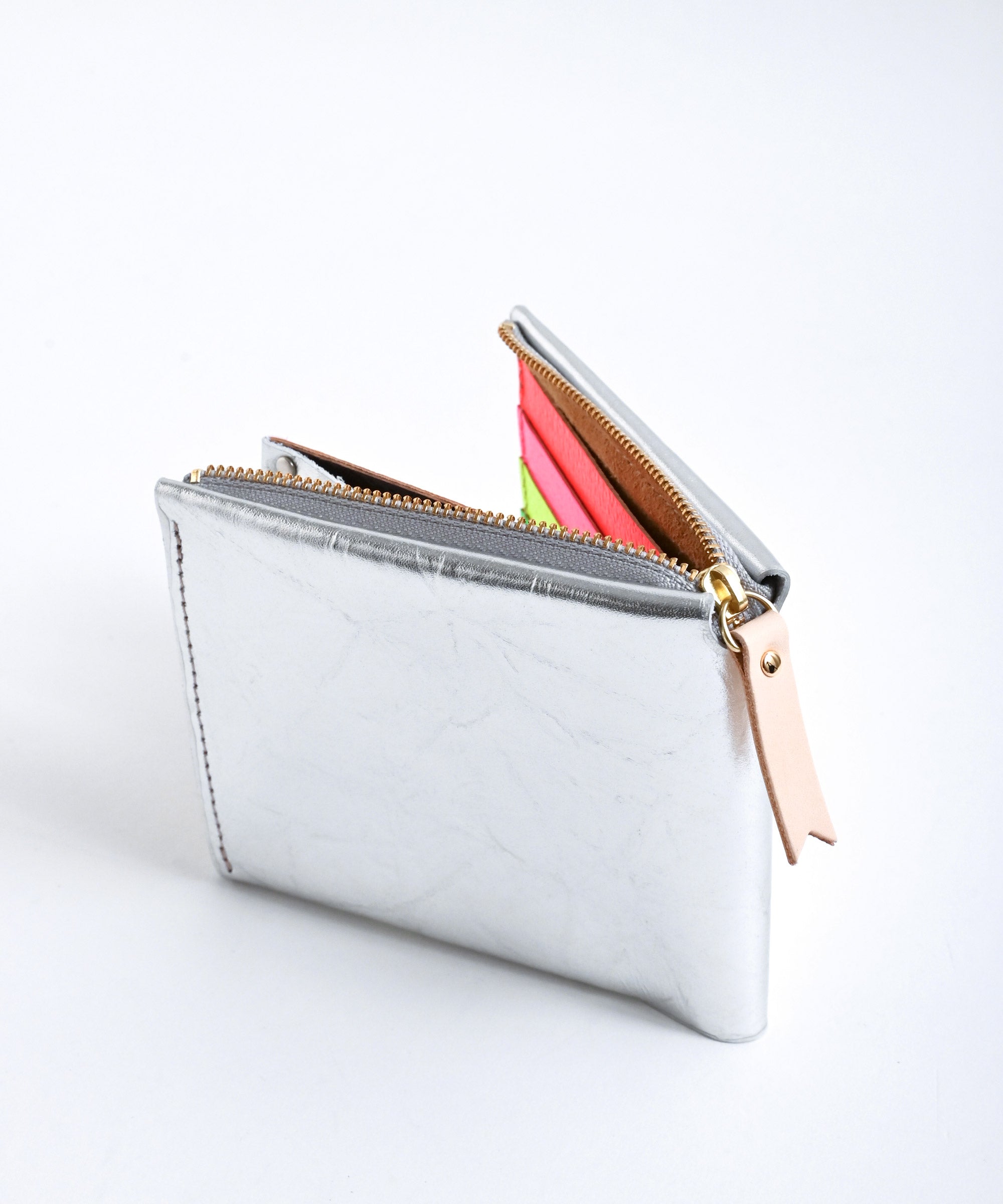Carmine/カーマイン】One Wallet Metal SILVER ×NEON ワンウォレット