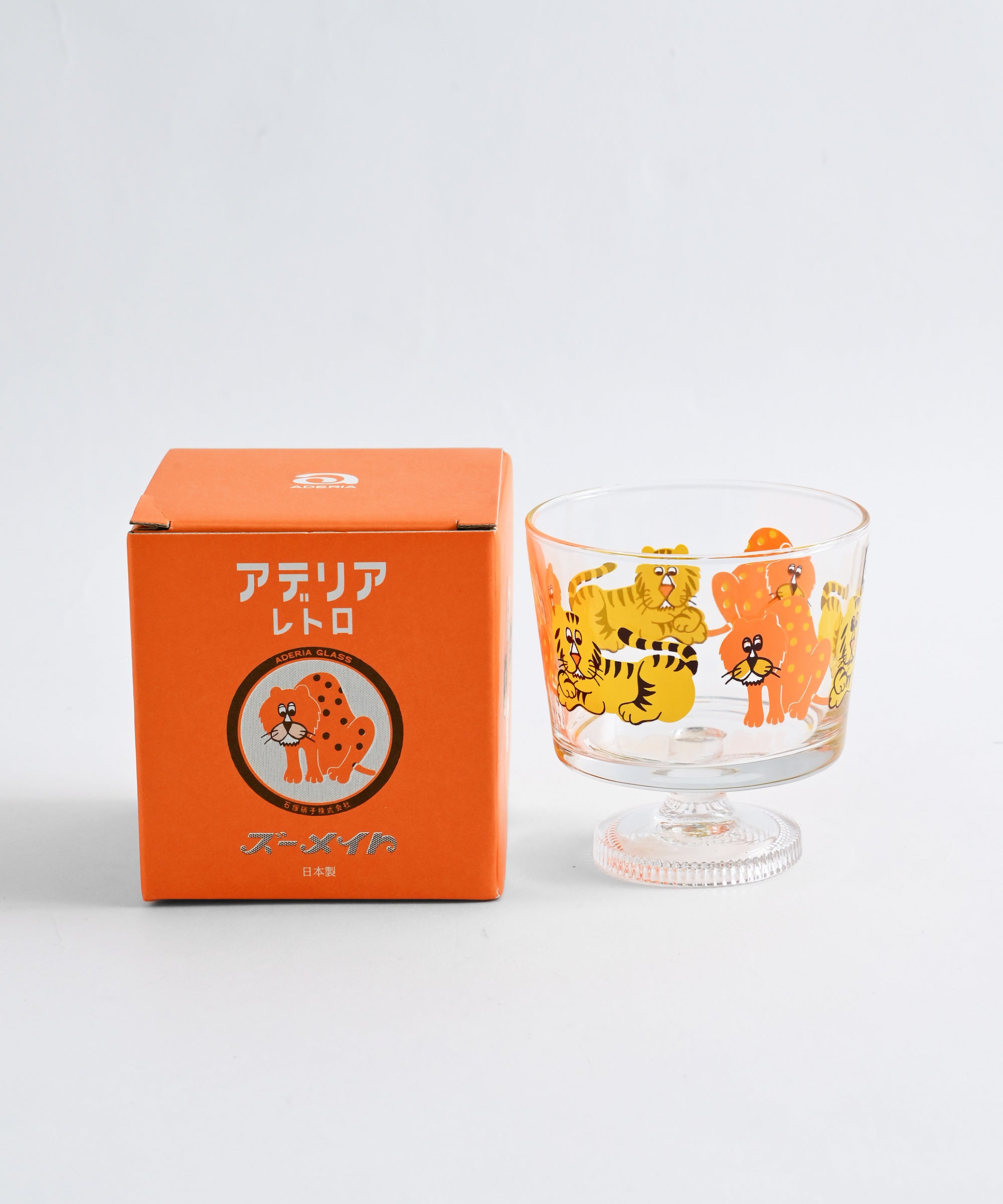 ADERIA/アデリアレトロ】 脚付きデザート深型 ズーメイト ガラス