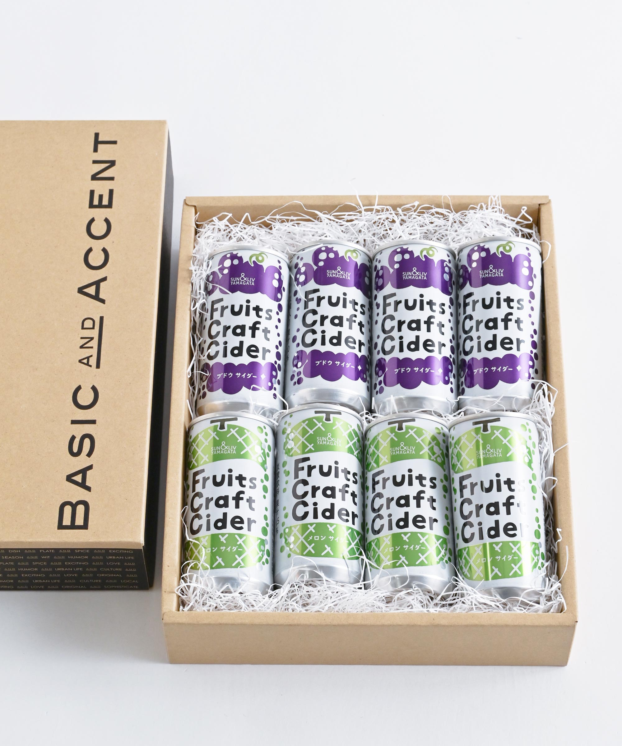 ぶどう 山形食品 フルーツクラフトサイダー ブドウ 200g 缶 30本入 炭酸