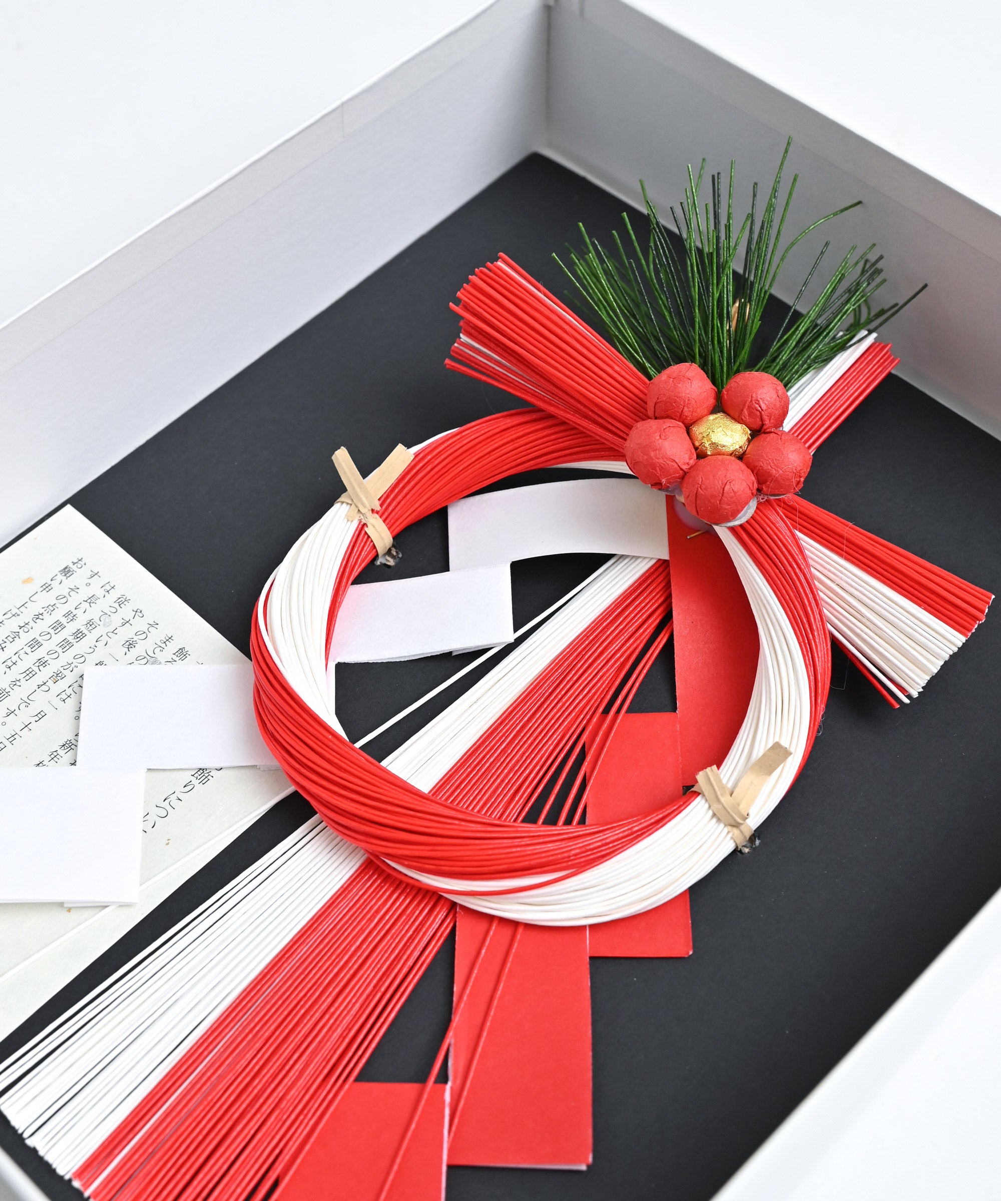 和紙やま田】紅白水引 梅飾リ お正月飾り しめ飾り 水引き お飾り