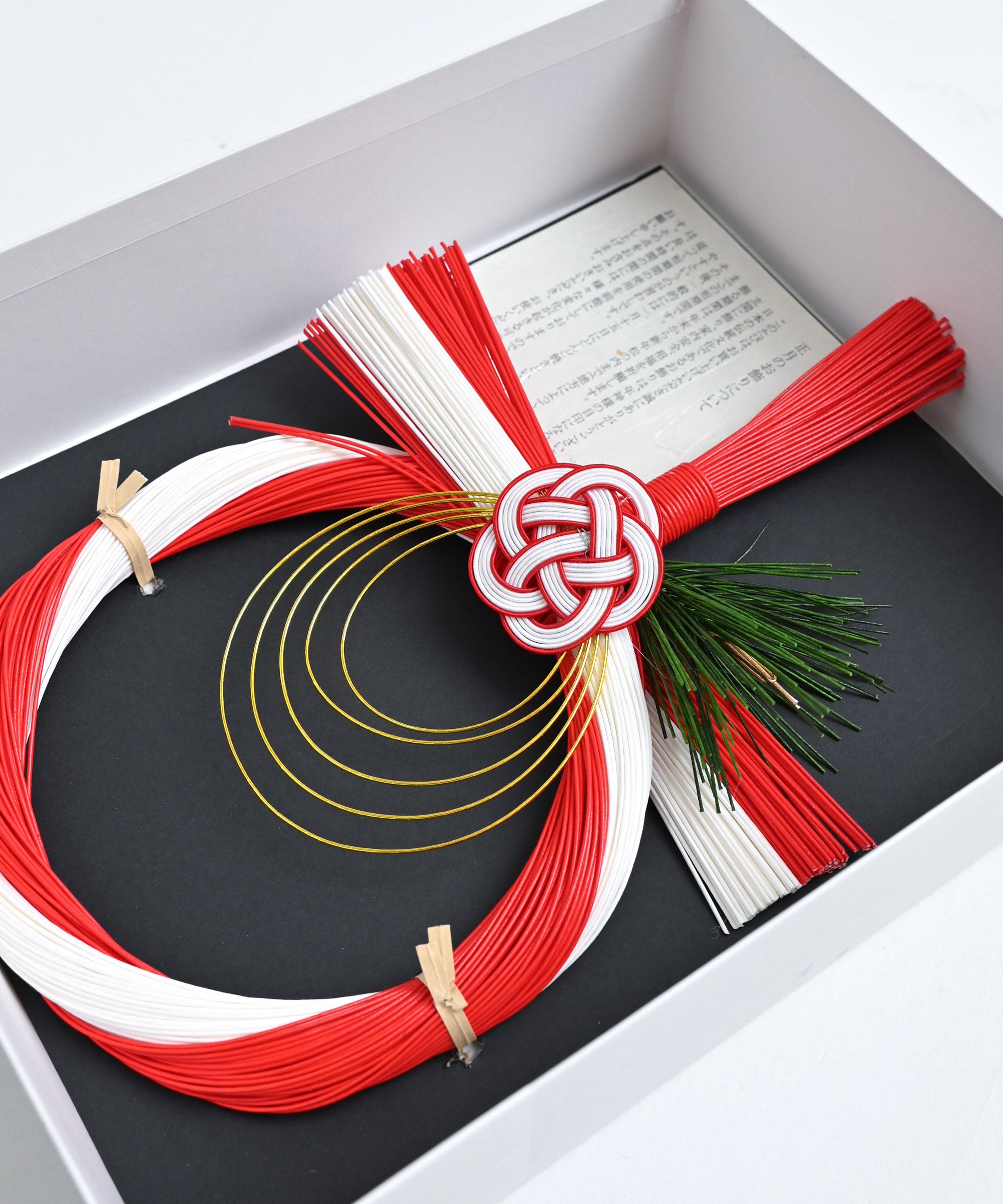 和紙やま田】紅白水引 輪飾リ お正月飾り しめ飾り 水引き お飾り