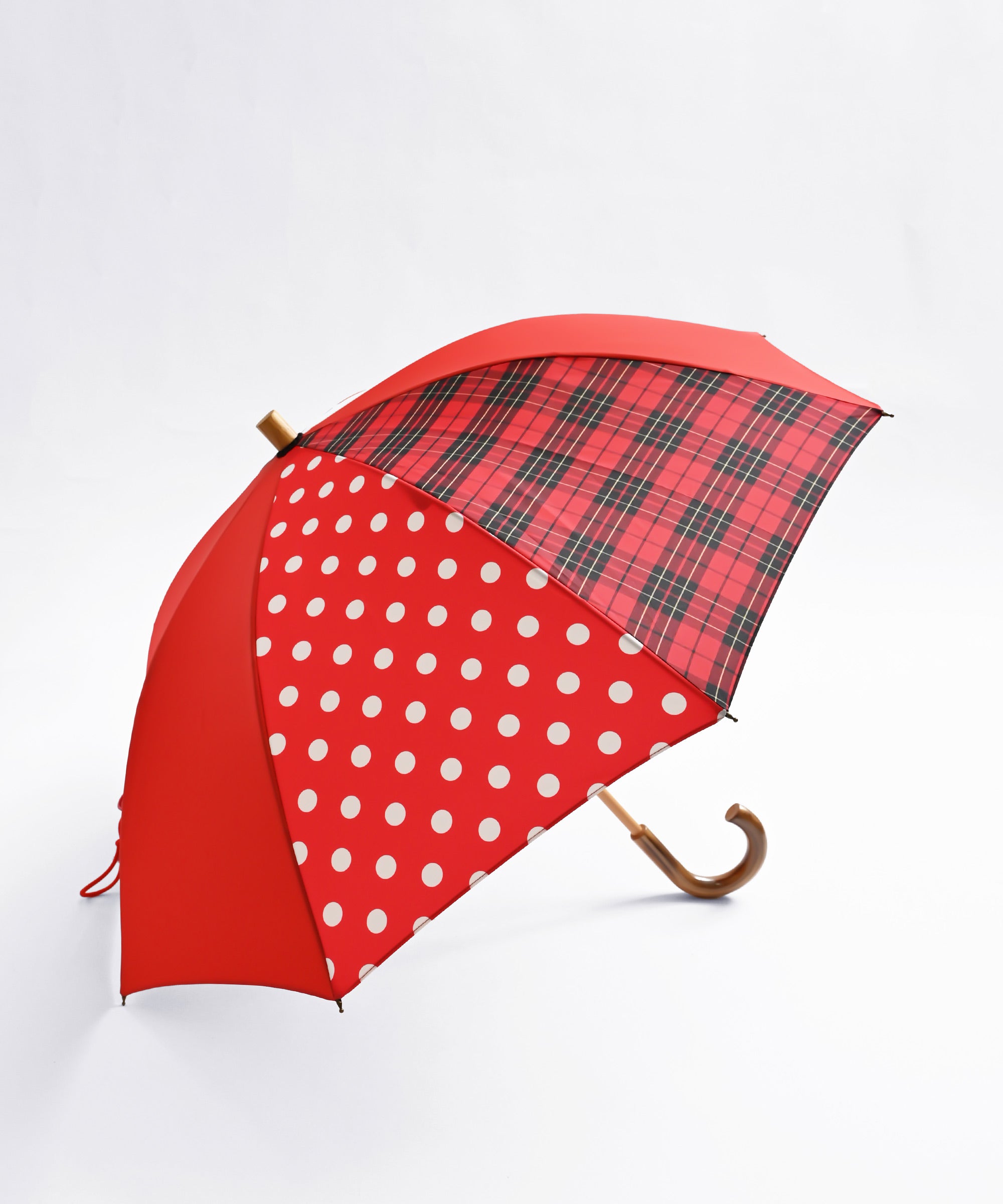 +RING チェック柄 晴雨兼用　傘 RING/プラスリング】晴雨兼用 長傘 52cm [限定カラー] – BASIC AND