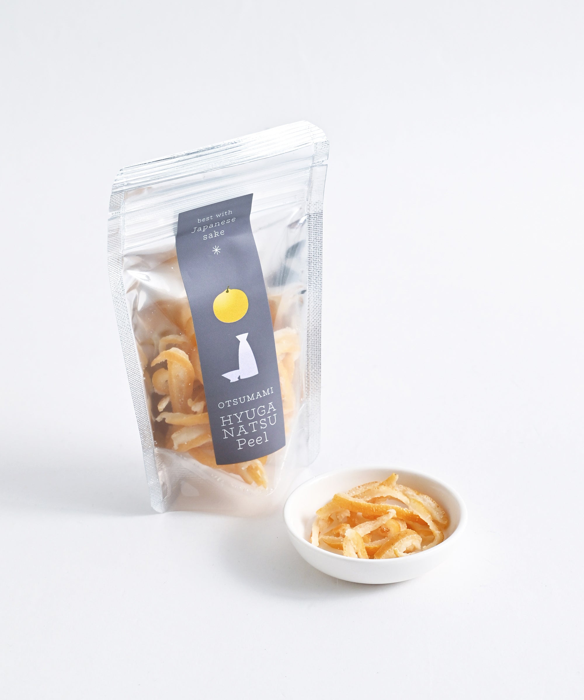 おつまみ柑橘ピール 日本酒に合う日向夏 ドライフルーツ 砂糖