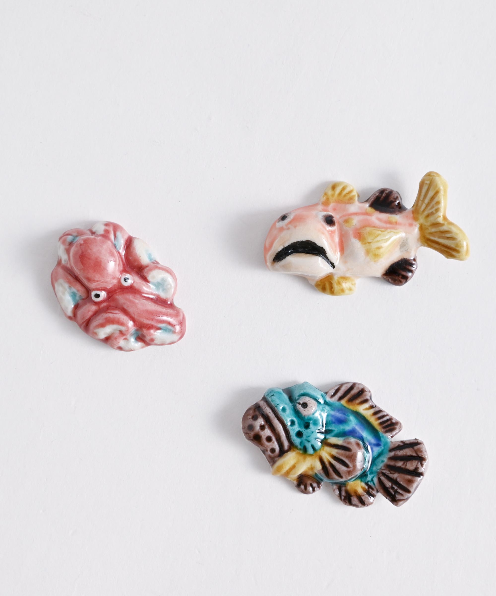 文吉窯】箸置き 海の生き物 小(のどぐろ/カサゴ/タコ) – BASIC AND