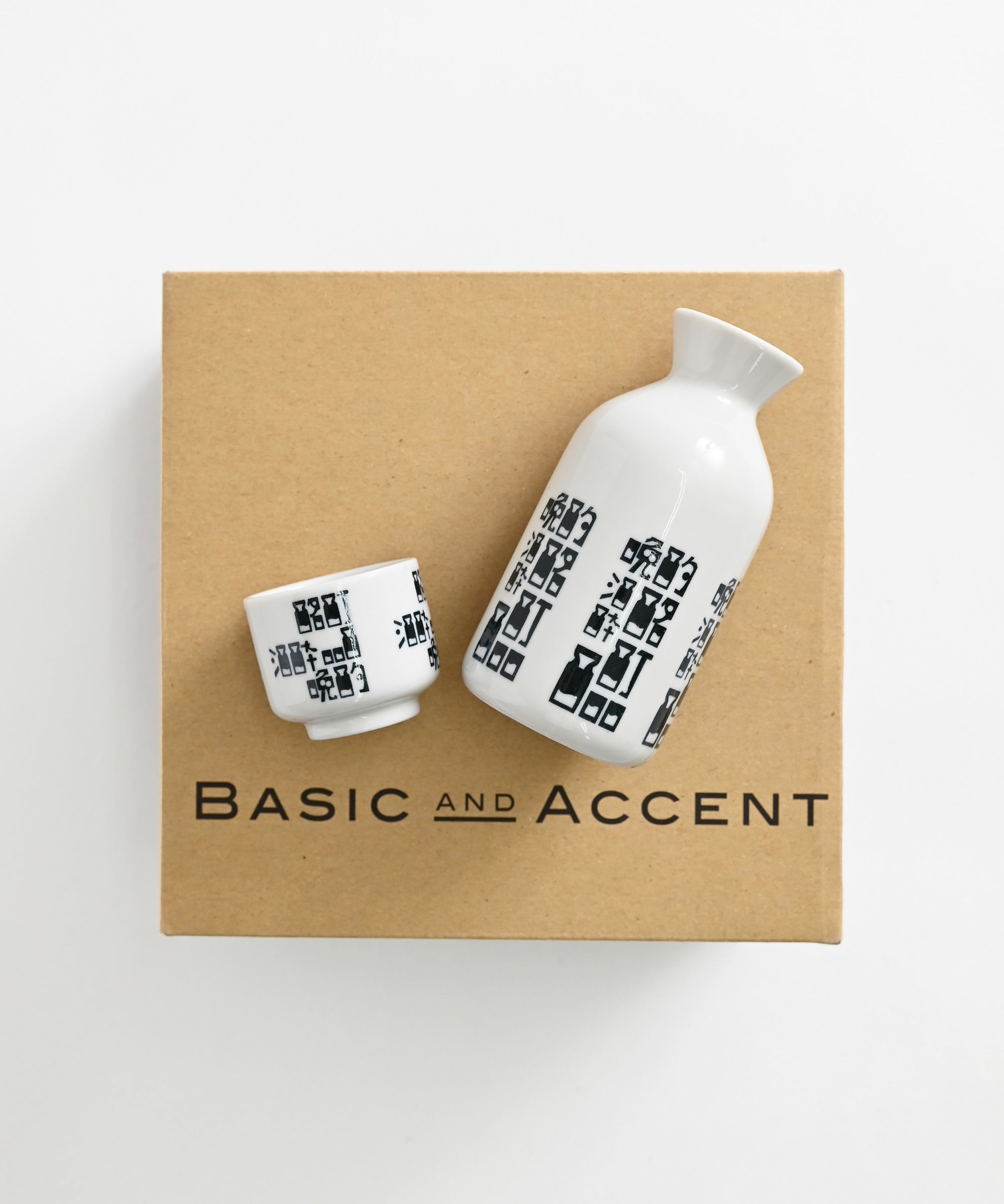 BASIC AND ACCENT】晩酌 徳利＆ぐい吞みギフトセット| BASIC AND